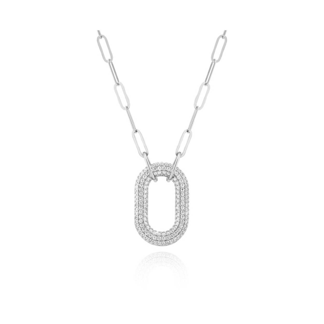 Sif Jakobs collier met hanger zilver 'Capri' SJ-N62014-CZ