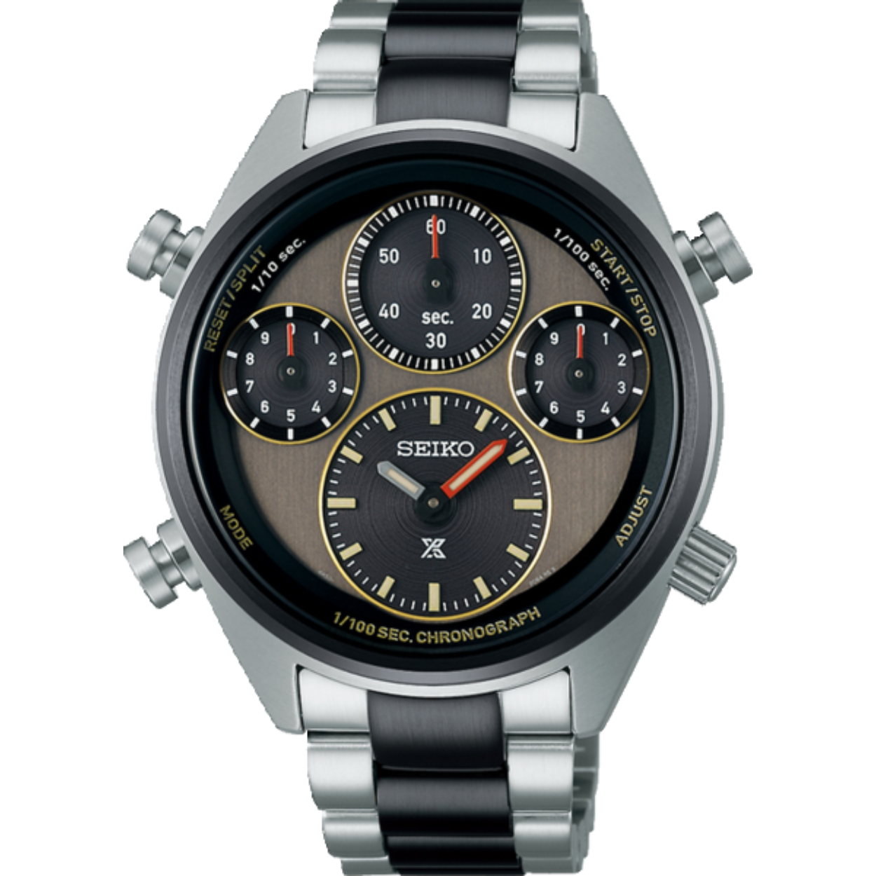 SEIKO prospex Solar Chronograaf met 1/10 en 1/100 Seconden Display
