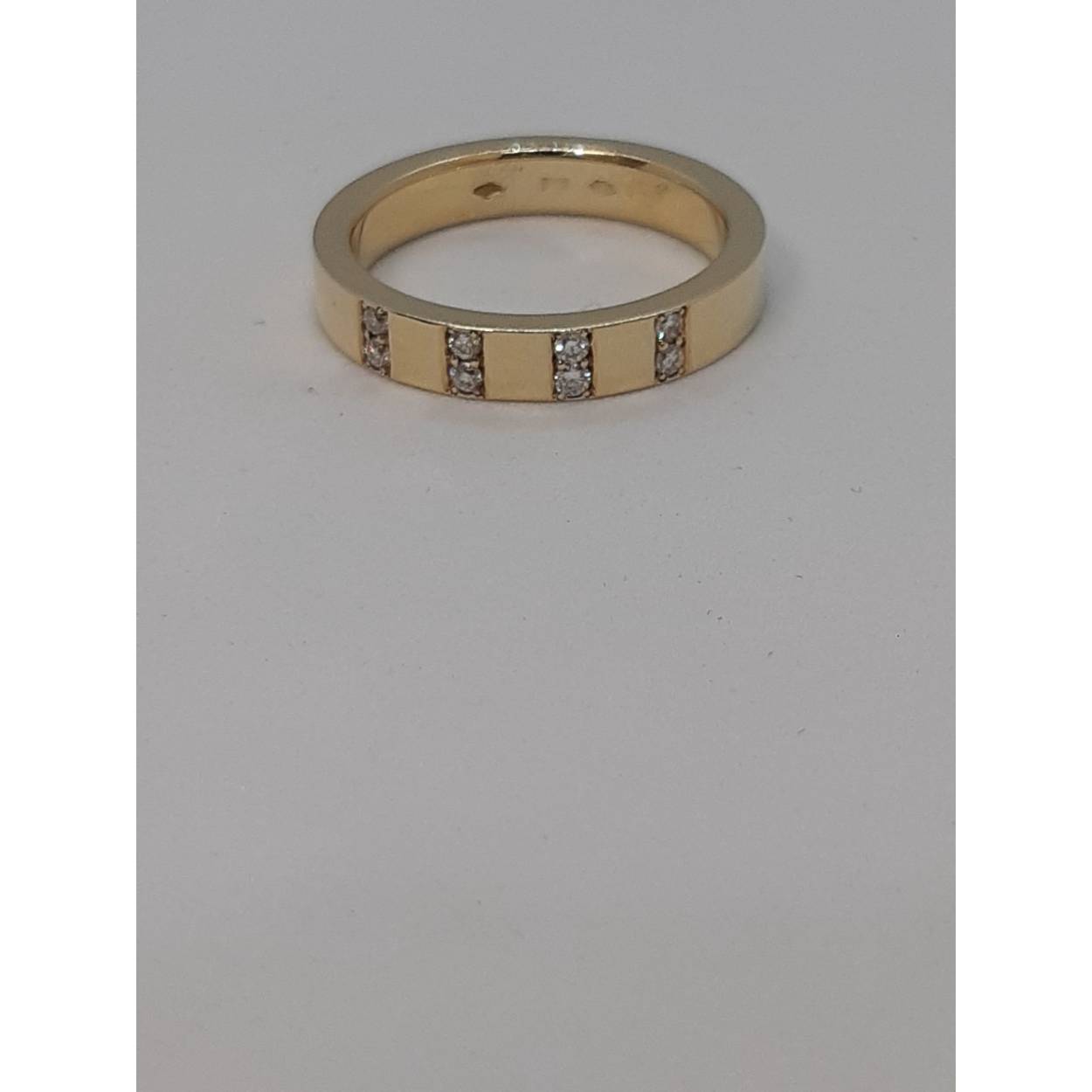 gouden ring 14 kt
met diamant 