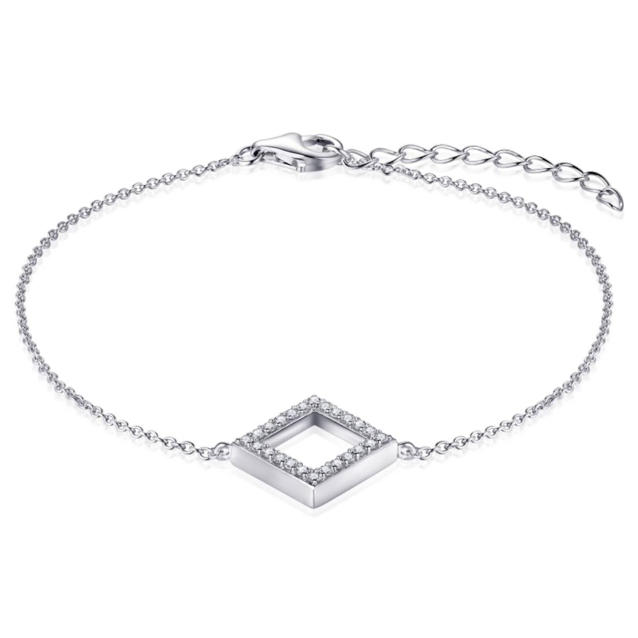 zilveren armband met zirkonia
