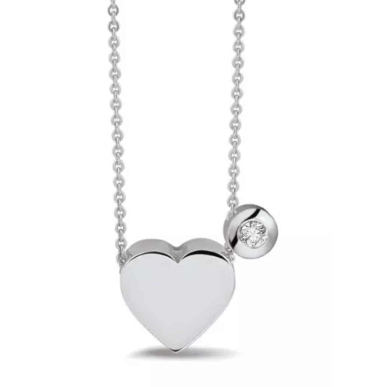Hartje hangertje met kastje met zirkonia of diamant, op zo’n 42 cm. Dit sieraad wordt aan de achterkant gevuld met as en wordt vermengd met onze speciale hars. U kunt het kettinkje ook dragen met de as aan de voorkant. Dit kan door de See You dealers voor u verzorgd worden.

Het hartje is geschikt om gegraveerd te worden met bijvoorbeeld een vingerafdruk.