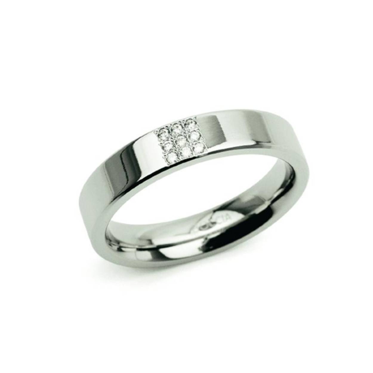 Dit is een ring van het merk Boccia Titanium