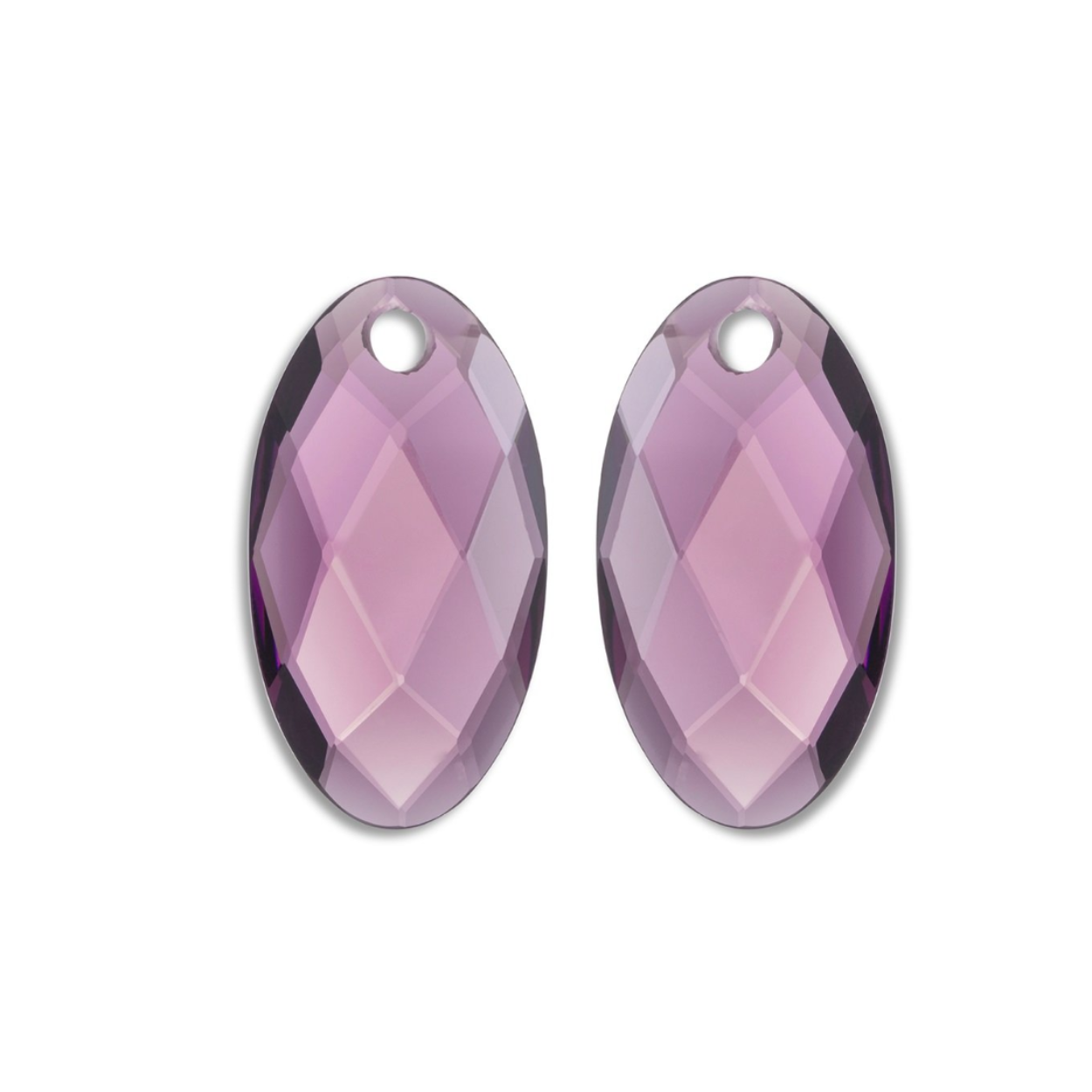 Earstones | Large Leaf - Aubergine Quartz
EAGEM59-FCLF-L