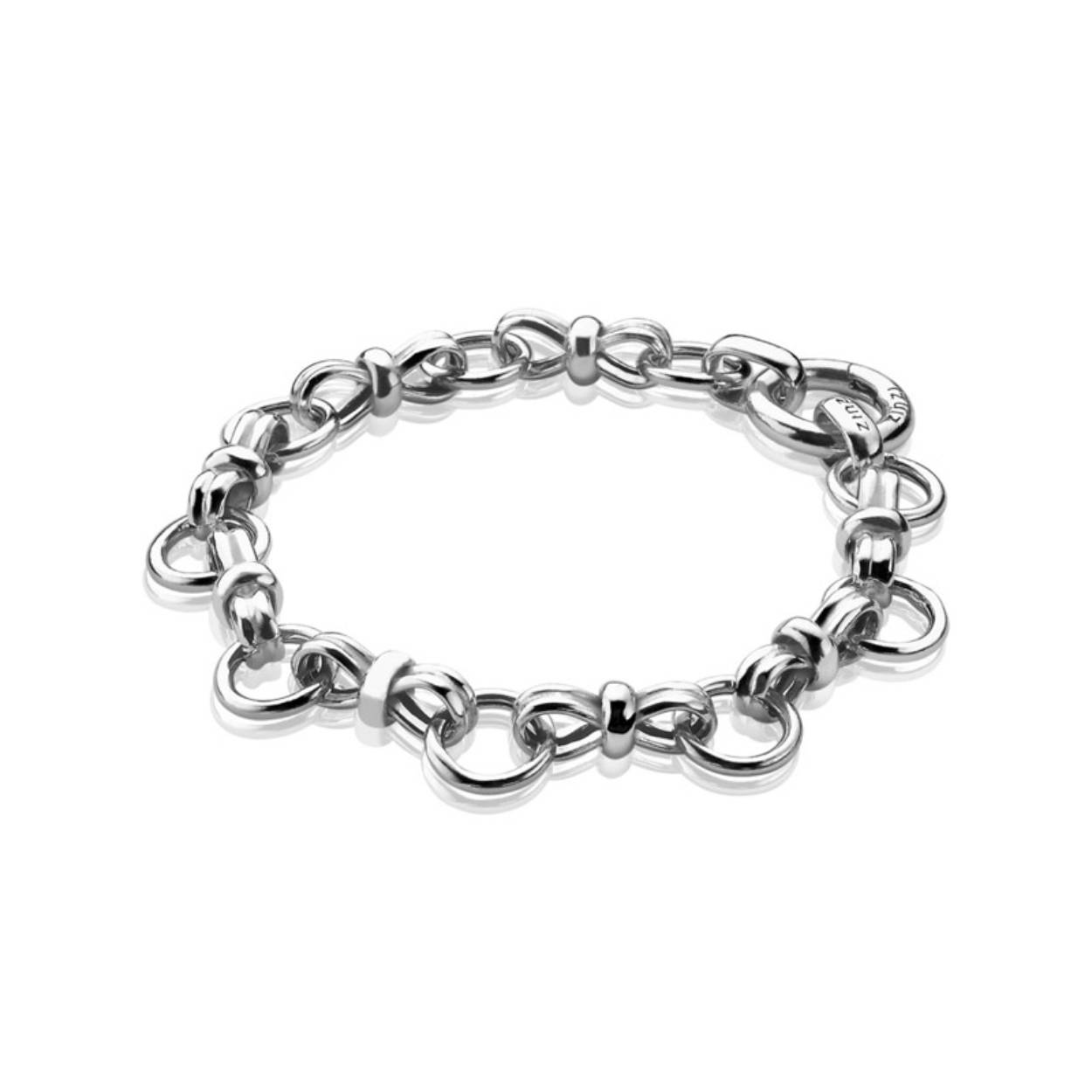 Zinzi zilveren armband open schakel incl. groot slotZIA985
