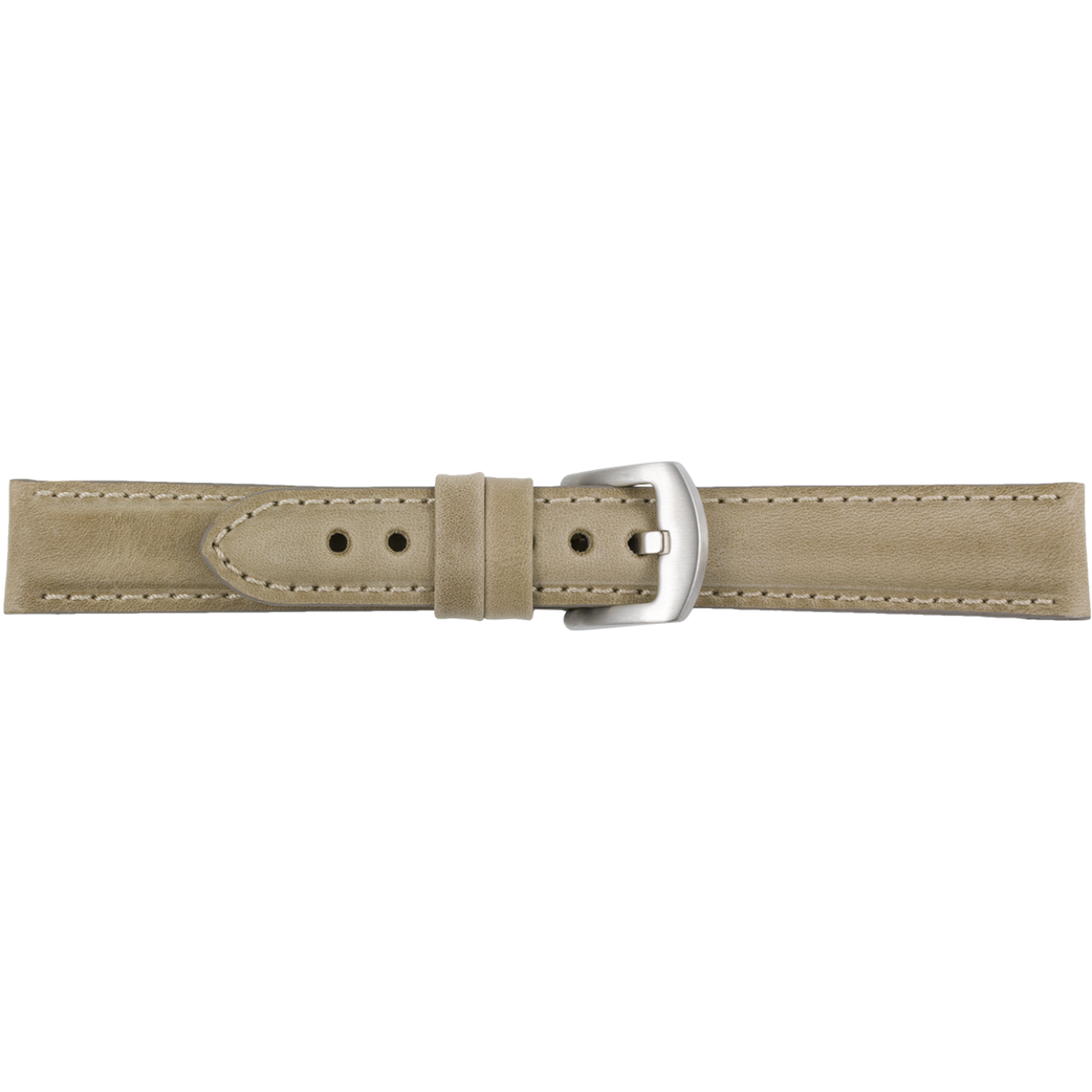 Horlogeband leder 567 Vintage taupe bruin 22mm