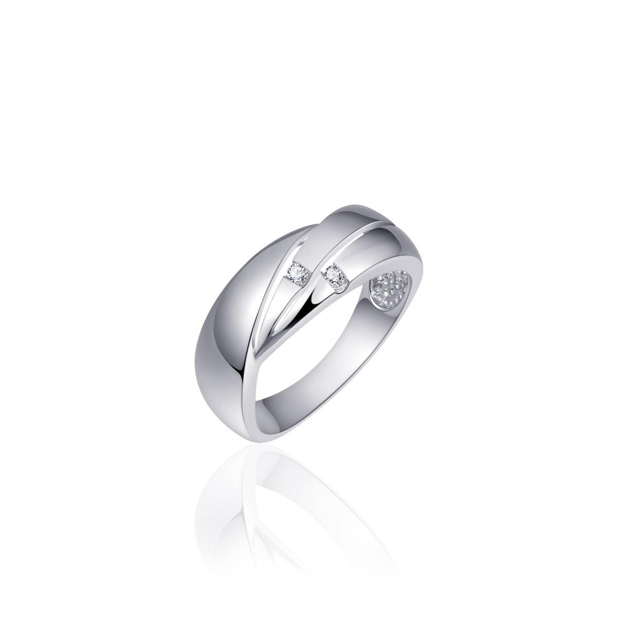 Zilveren ring met zirkonia
