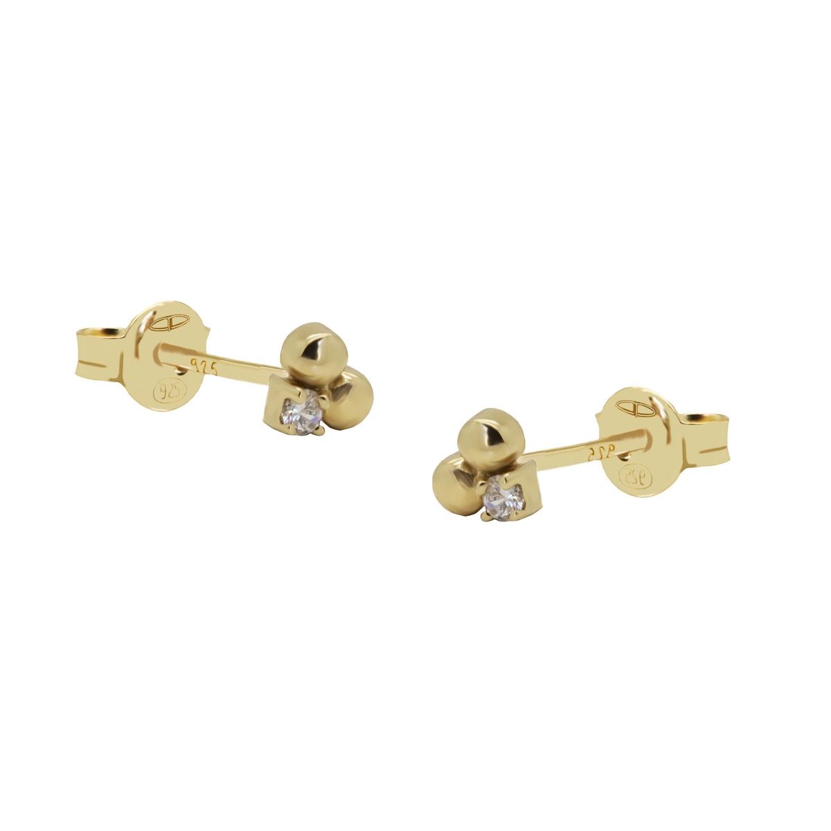 Dit zijn onze NILA Oorstekers. De oorbellen zijn verkrijgbaar in 925 sterling zilver of met een 14K gouden of rosegouden plating.