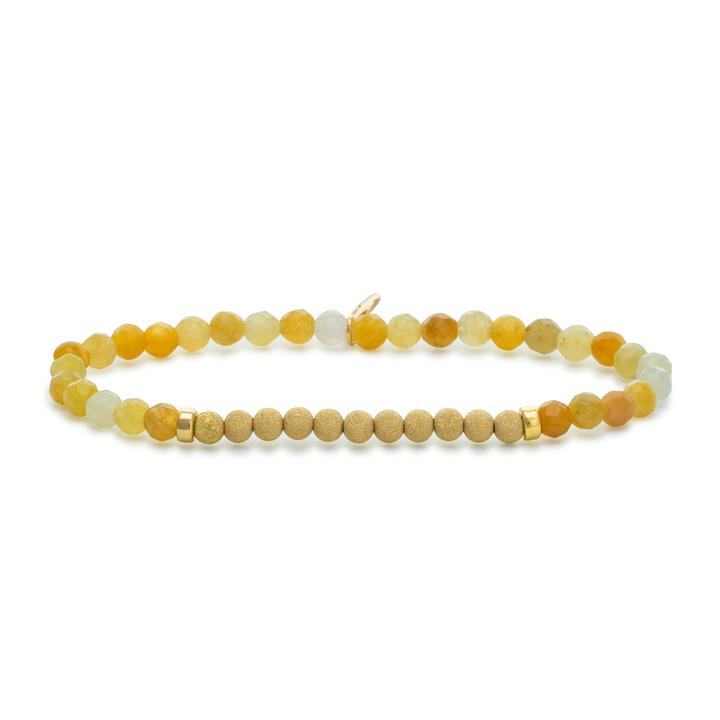 Sparkling Jewels. Yellow Jade Lightyear. Gold Champage. Verguld 3mm