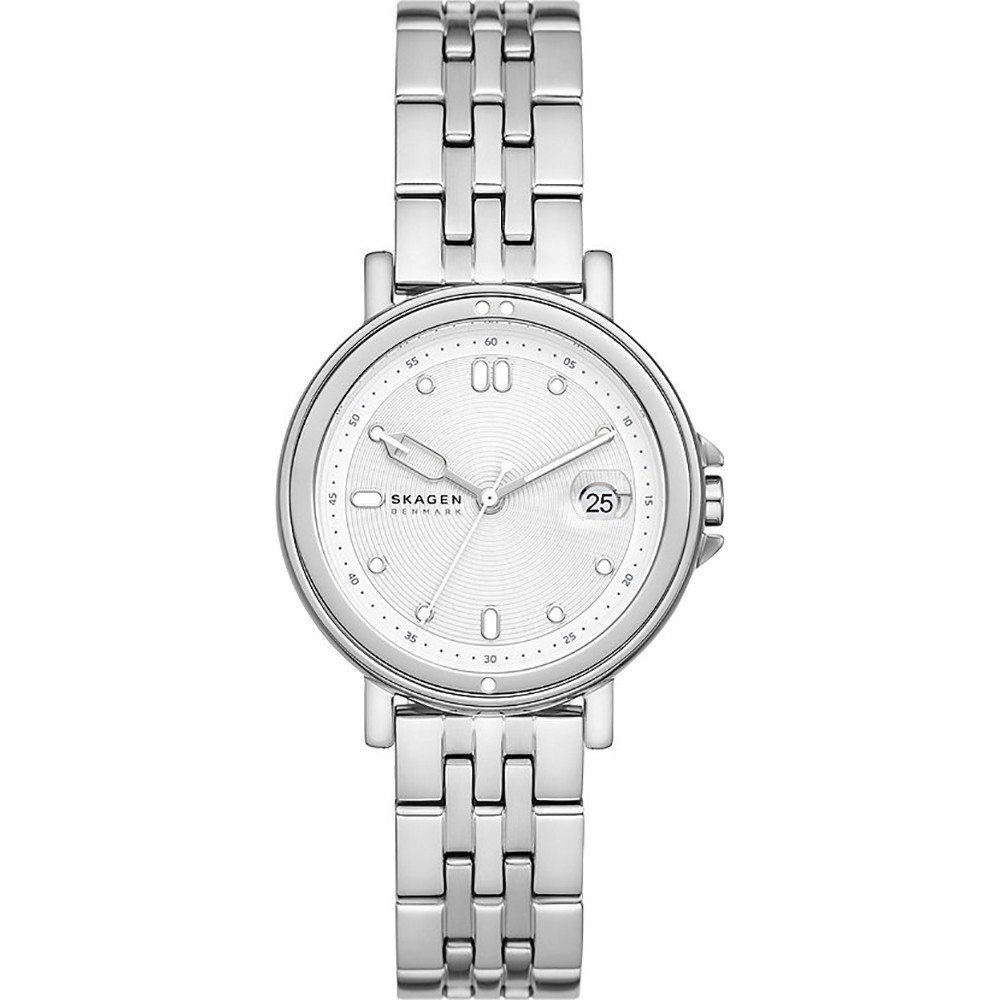 Dit Skagen horloge heeft een kast gemaakt van Roestvrijstaal met een diameter van 34 mm en is voorzien van een metalen band. In de kast bevindt zich een Seiko Instruments Inc. kwaliteitsuurwerk en is afgewerkt met Mineraalglas.

Het horloge is 5ATM. Dit betekent dat het horloge geschikt is om mee te douchen