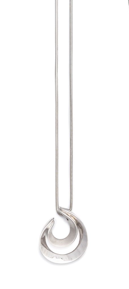 Yo Design zilveren slangen collier met hanger Karel Snake