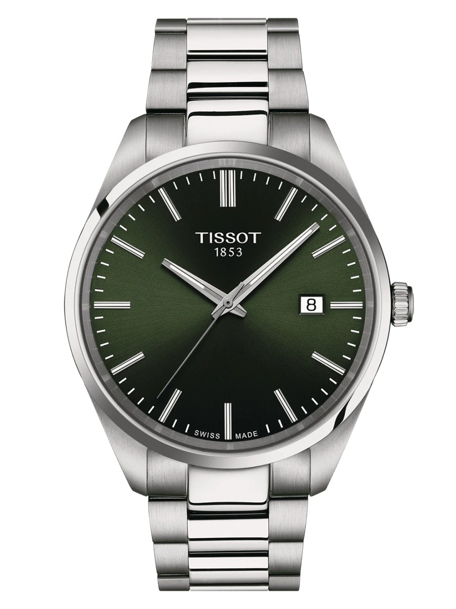De Tissot PR 100 is een stijlvol horloge met een quartz uurwerk en saffierglas. Het heeft een zwarte wijzerplaat met zilveren indexen en een zwarte leren band. Draag dit horloge dagelijks voor een klassieke en elegante uitstraling. De beste manier om het te dragen is om het te combineren met zowel formele als casual outfits voor een tijdloze look.