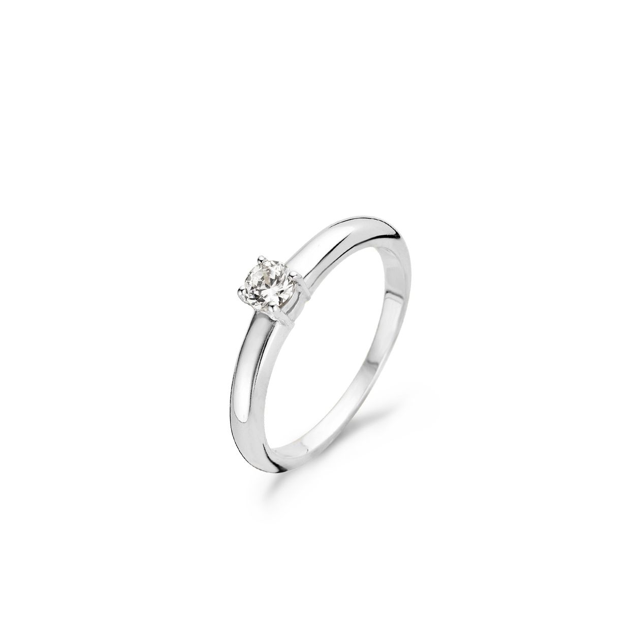 Blush Ring 1067WZI -  Wit Goud (14Krt.) met Zirconia