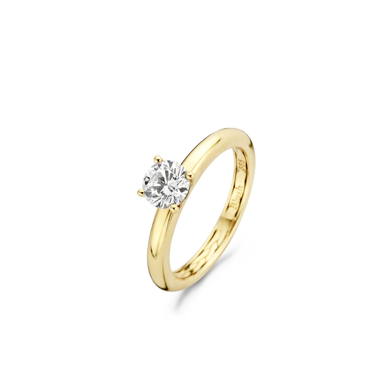 Blush Ring 1121YZI   Geel Goud (14Krt.) met Zirconia
Maat 56