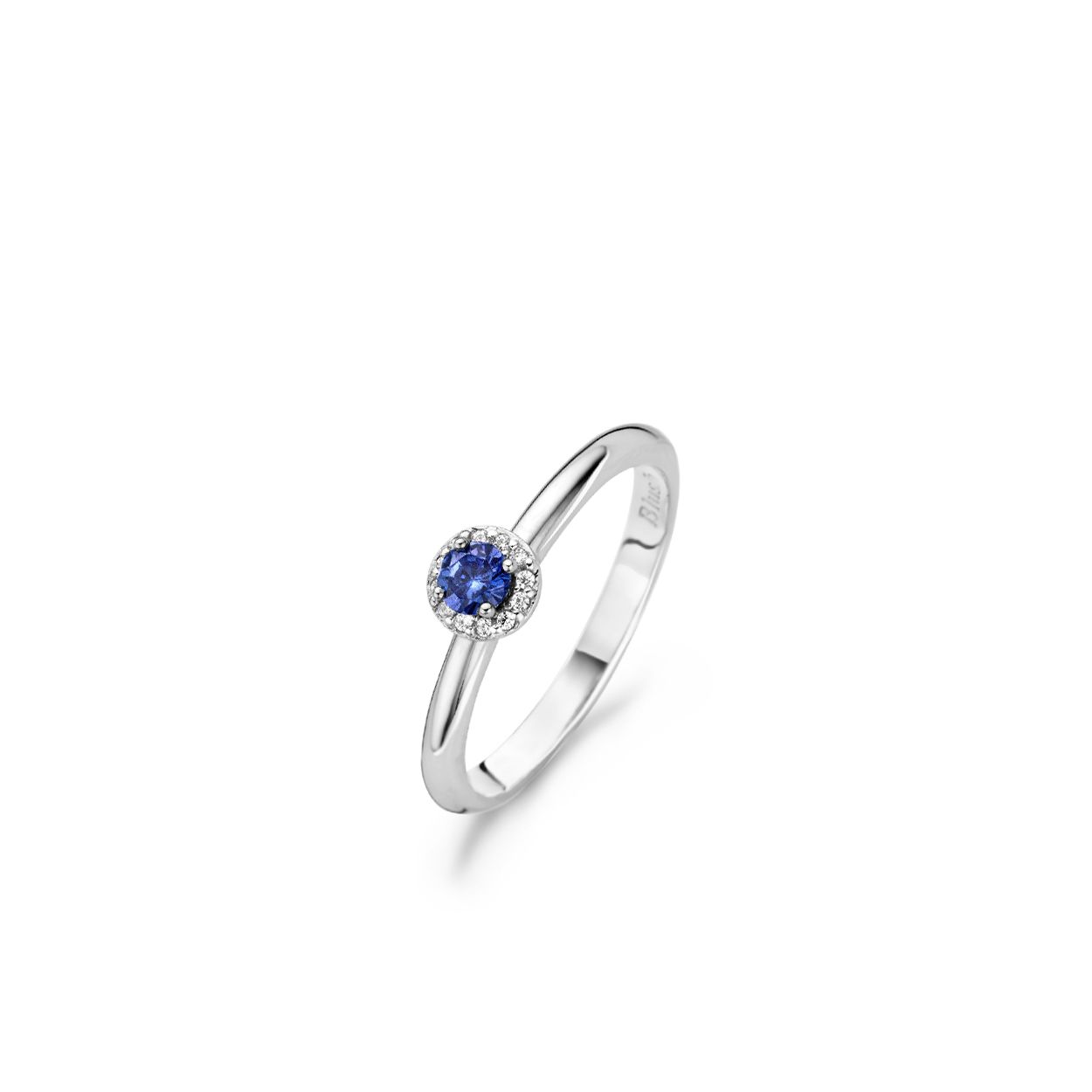Blush Ring 1131WSA -  Wit Goud (14Krt.) met Zirconia - Maat 54