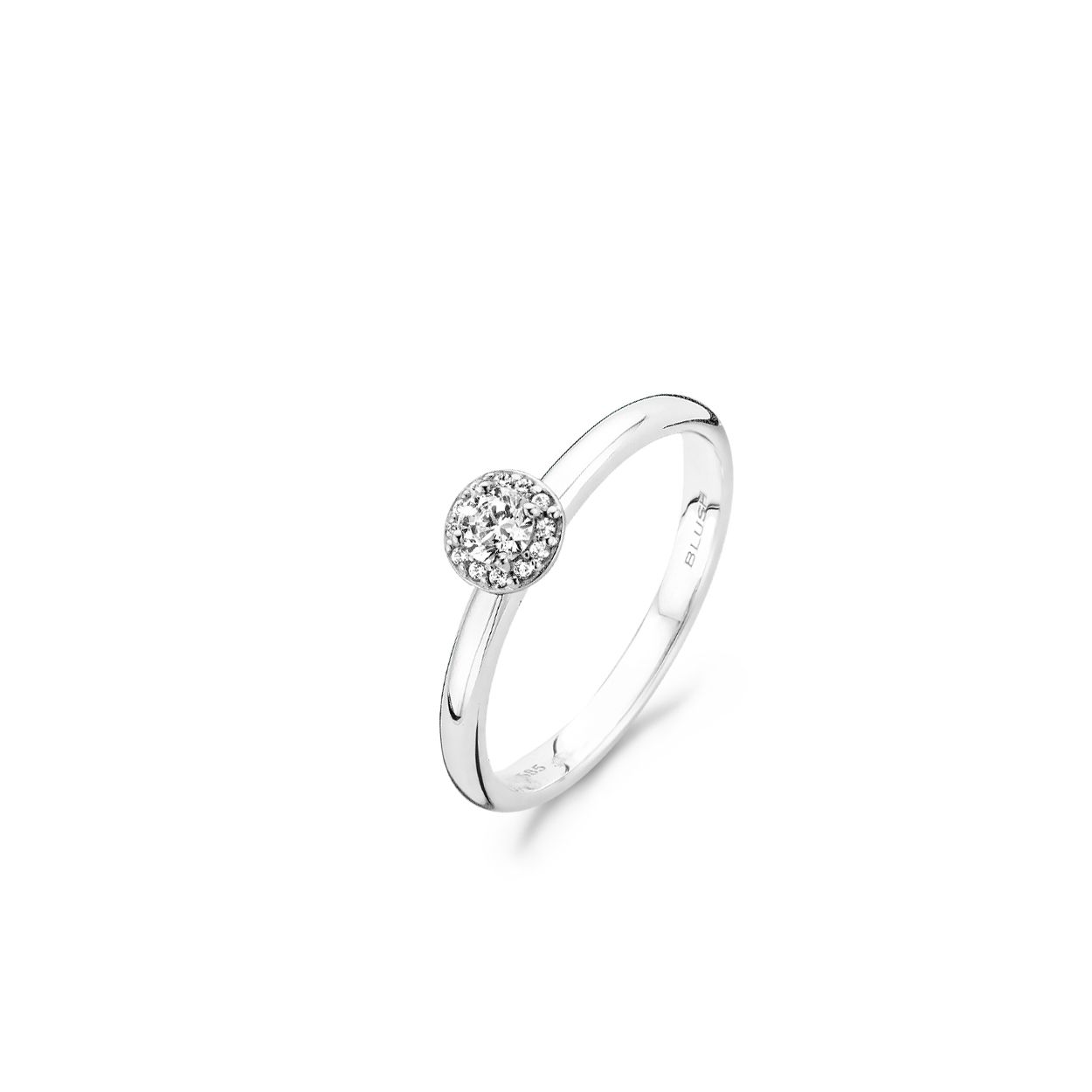 Blush Ring 1131WZI -  Wit Goud (14Krt.) met Zirconia