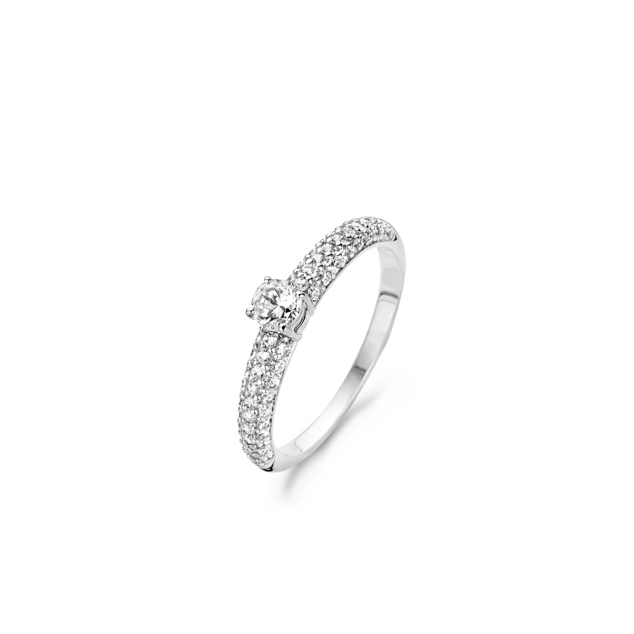 Blush Ring 1146WZI -  Wit Goud (14Krt.) met Zirconia