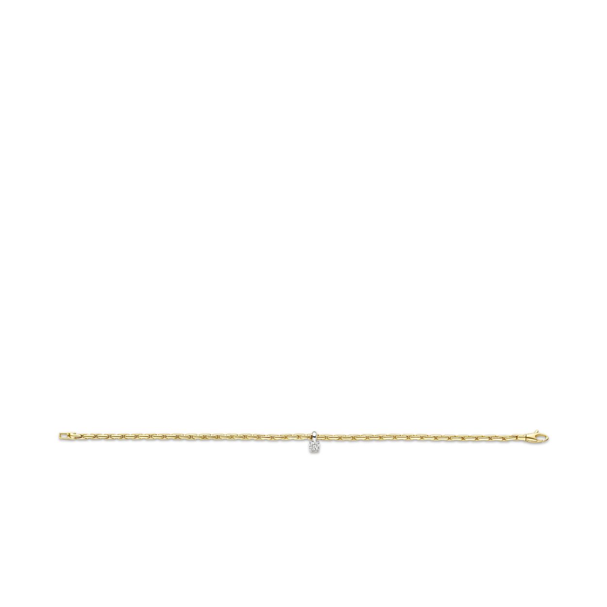 Blush Armband 2156BZI -  Geel en Wit Goud (14Krt.) met Zirconia