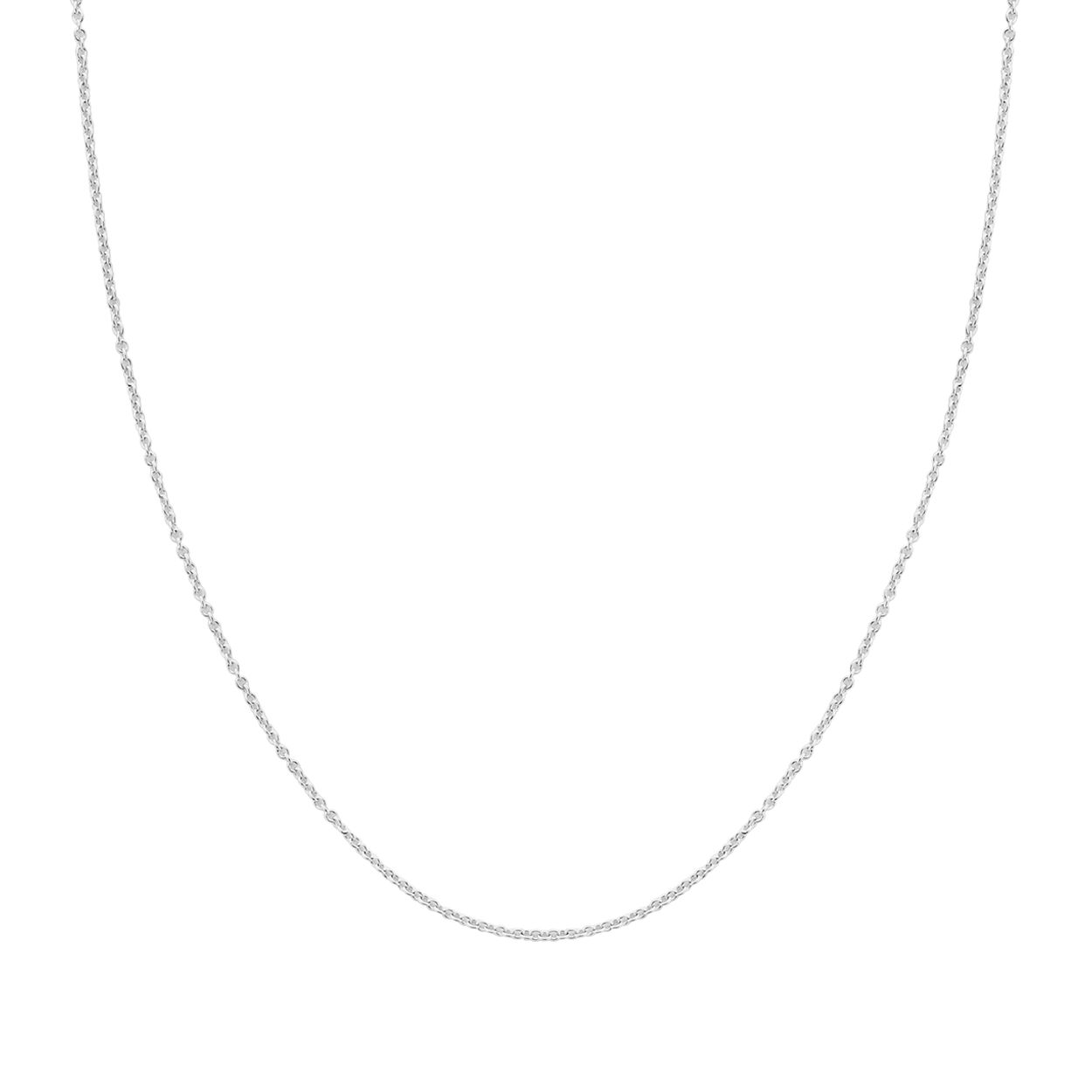 Dit 14 karaats wit gouden ankercollier heeft een lengte van 45 centimeter en een fijne schakel van 1.3 millimeter. De witgouden ketting is geschikt voor alle hangers van Blush, maar kan ook zo gedragen worden als stijlvolle en sophisticated accessoire.