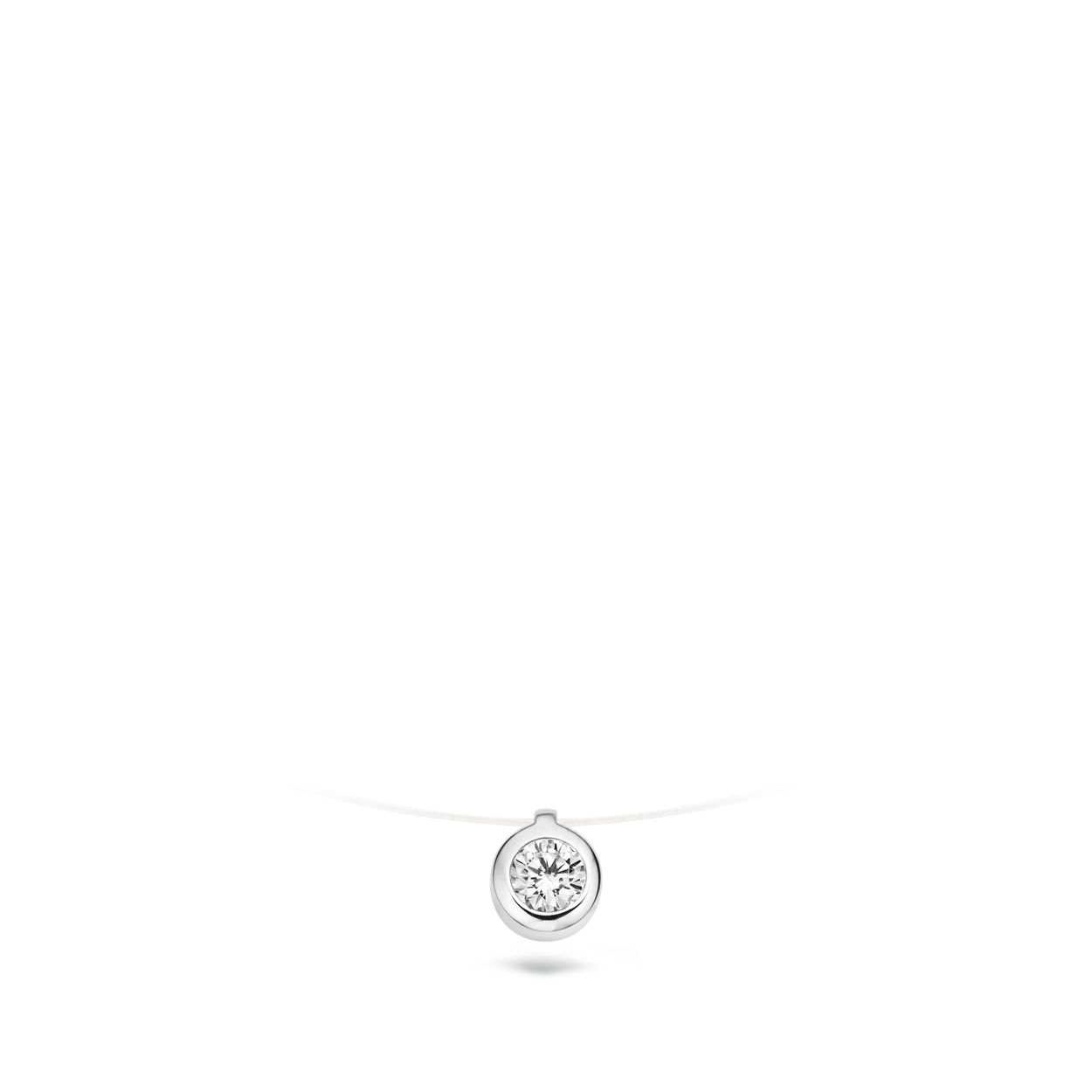 Blush Ketting 3043WZI -  Wit Goud (14Krt.) met Zirconia