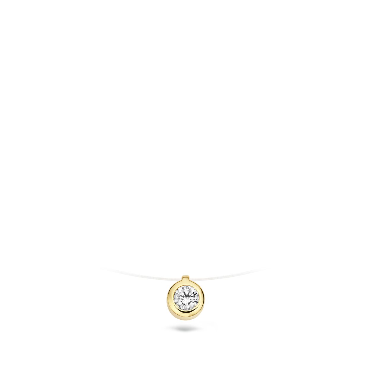 Blush Ketting 3043YZI -  Geel Goud (14Krt.) met Zirconia