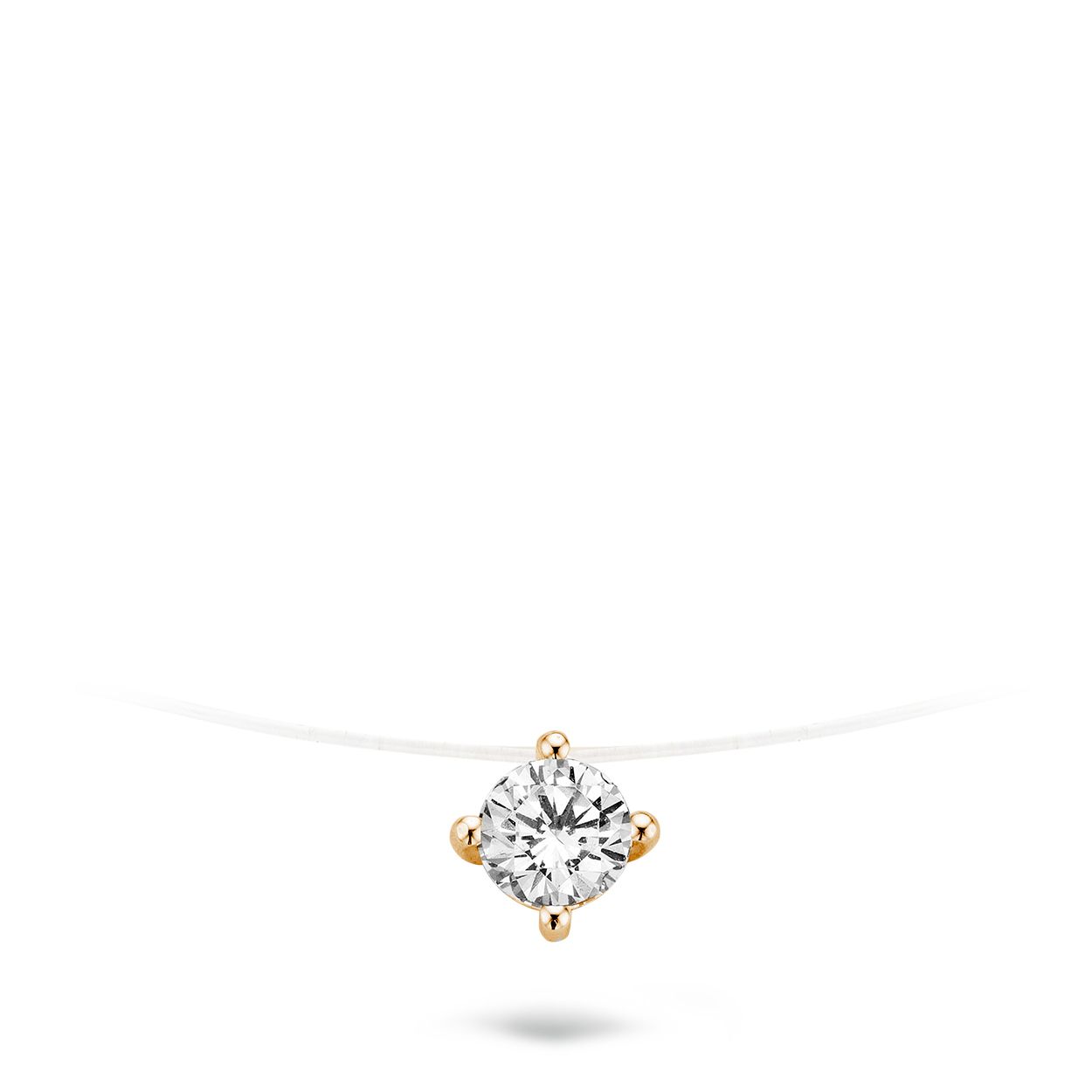 Blush Ketting 3044RZI -  Rosé Goud (14Krt.) met Zirconia
