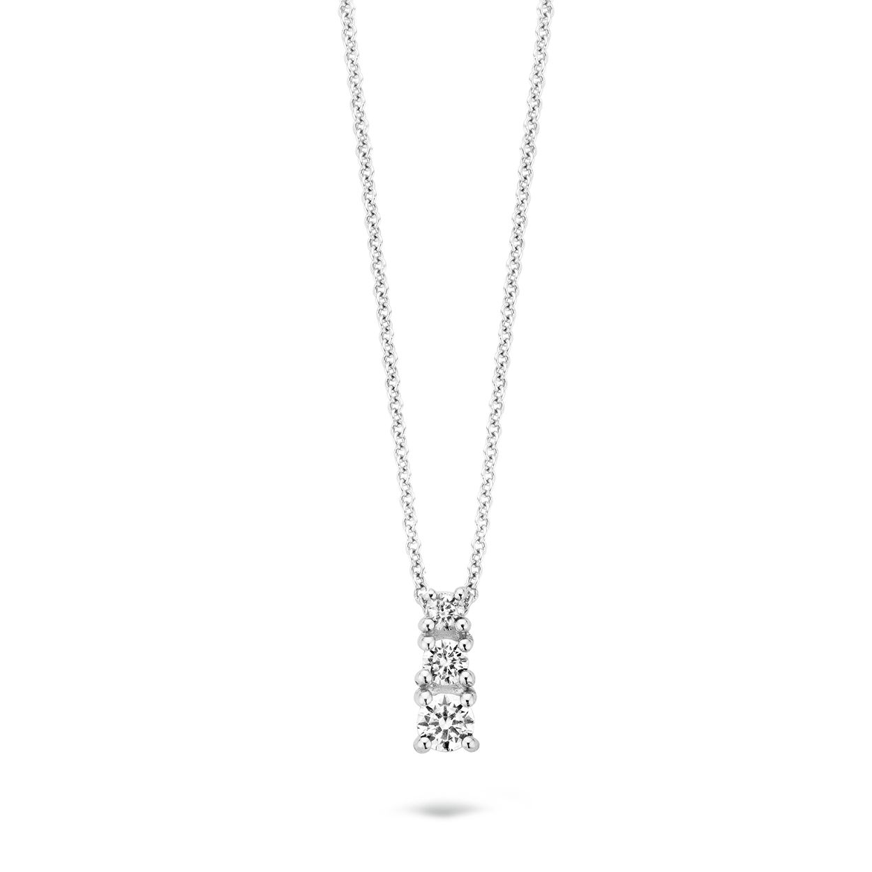 Blush Ketting 3054WZI -  Wit Goud (14Krt.) met Zirconia