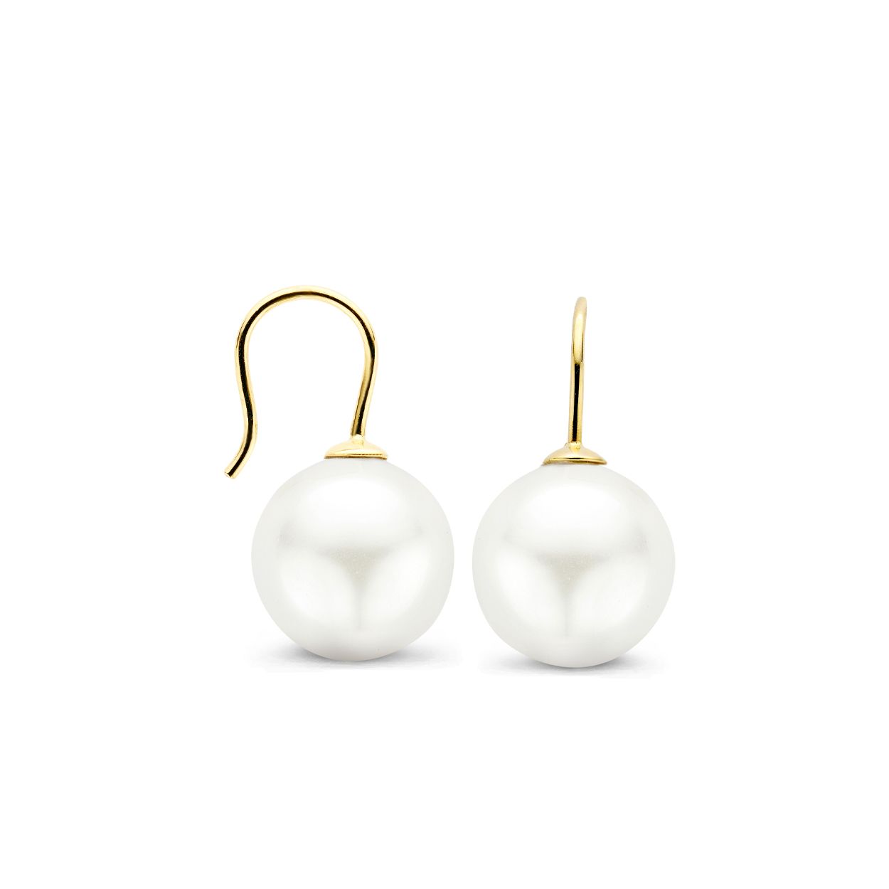 Blush Oorbellen 7011YPW -  Geel Goud (14Krt.) met Swarovski Parel