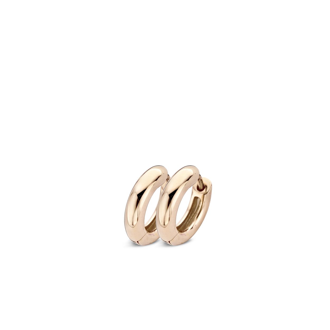 14 krt rosé gouden oorbellen