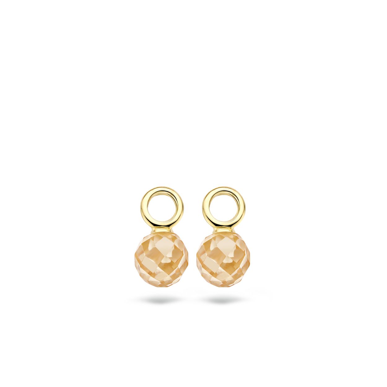 Blush Oorbelbedels 9044YZC -  Geel Goud (14Krt.) met Zirconia