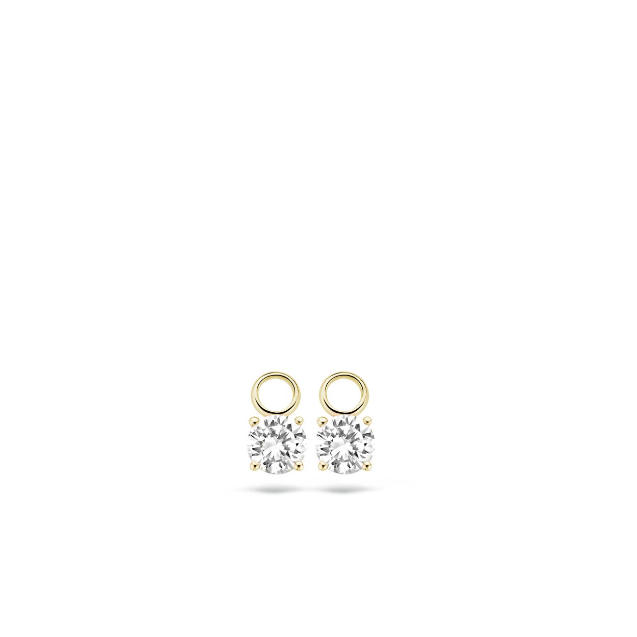 Blush Oorbelbedels 9045YZI -  Geel Goud (14Krt.) met Zirconia