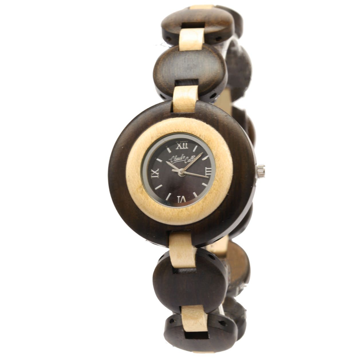 Duurzaam houten dameshorloge van Claudio Calli.