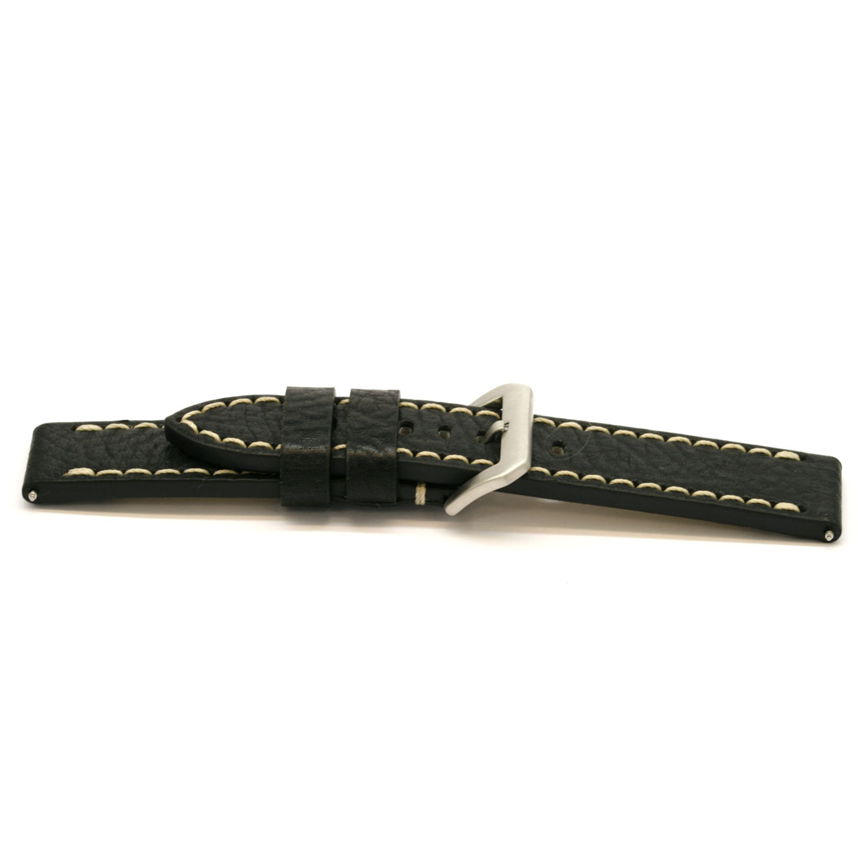 Italiaans lederen horlogeband, hypo allergeen.
Kleur band: Zwart
Band dikte: 4.2mm
Band lengte: 80/125mm
Band breedte: 24x24mm
Gesp: Edelstaal brushed
Bekleding binnenband: Nubuck
Gestikt: Ja, Beige
Pushpin: Exclusief
Waterproef: Nee
NFC Chip: Nee
Hypo-allergeen: Ja
EAN:4782863109248
