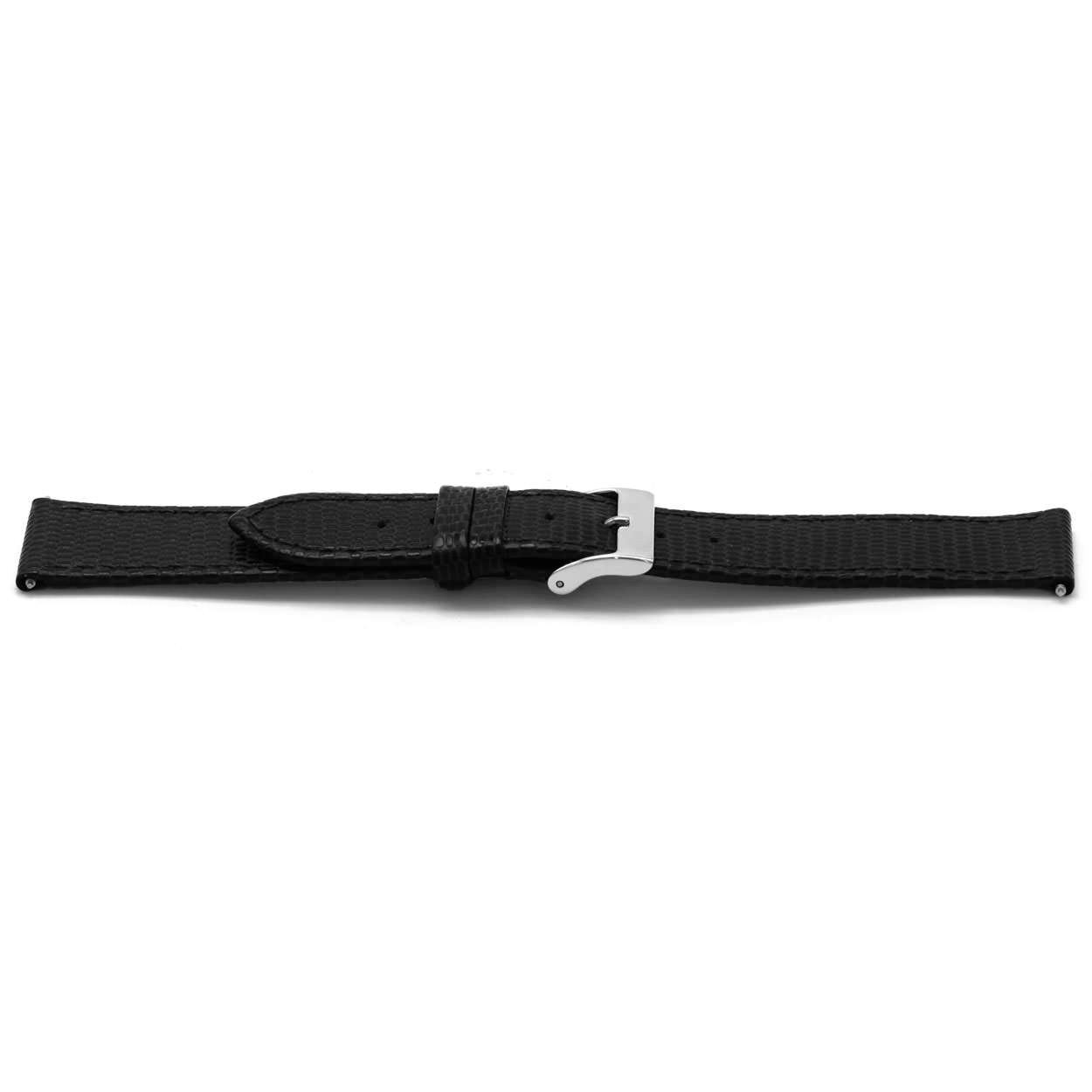 Italiaans lederen horlogeband, hypo allergies, extra dun
Kleur band: Zwart
Band dikte: 2mm
Band lengte: 80/120mm
Band breedte: 16x14mm
Gesp: All Stainless Steel
Bekleding binnenband: Nubuck
Gestikt: Ja
Pushpin: Inclusief
Anti-allegeen: Ja
Waterproef: Nee
EAN:  4780263133160