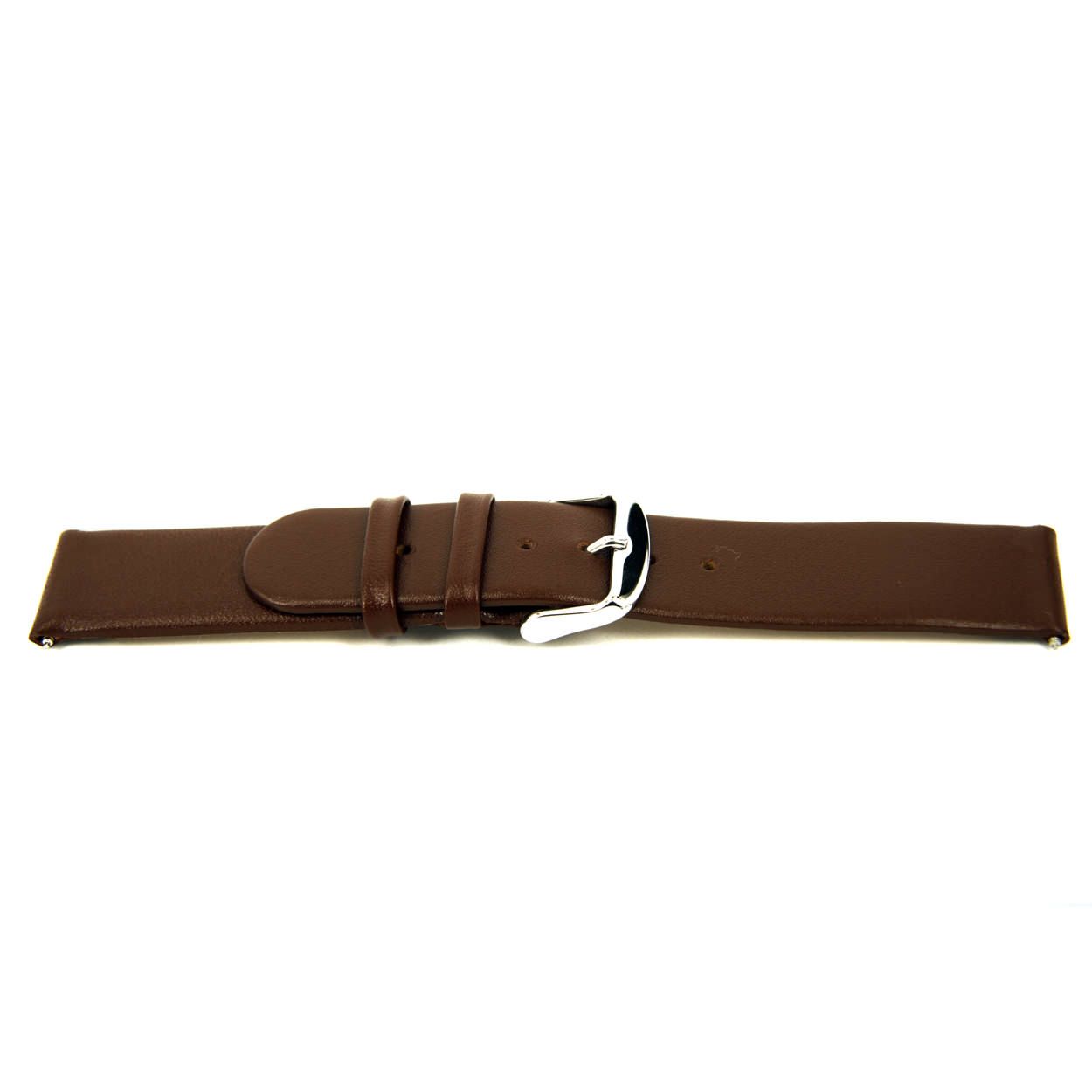 Italiaans lederen horlogeband bruin J56 glad en ongestikt. 
Kleur band: Bruin
Band dikte: 2.3mm
Band lengte: 75/115mm
Band breedte: 20x20mm
Gesp: All Stainless Steel
Bekleding binnenband: Nubuck
Gestikt: Nee
Pushpin: Inclusief
Hypoallergeen: Ja
NFC: Nee
EAN: 4780258634351