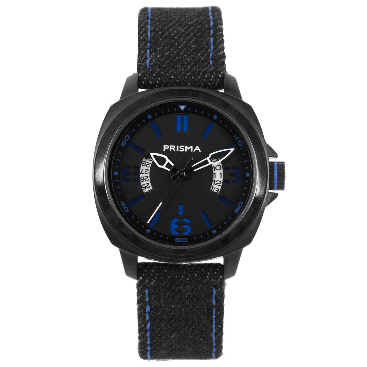 Algemeen
Geslacht: jongens
Model: CW.331

Voordelen
– band canvas zwart (blauw kleurig stiksel)
– wijzerplaat zwart met blauwe streepjes
– extra harde duurzame laag
– vierkant design
– datum
– spat waterdicht: handenwassen, regen
– quartz
– maat kast 33mm (breedte) 10,6mm (dikte)