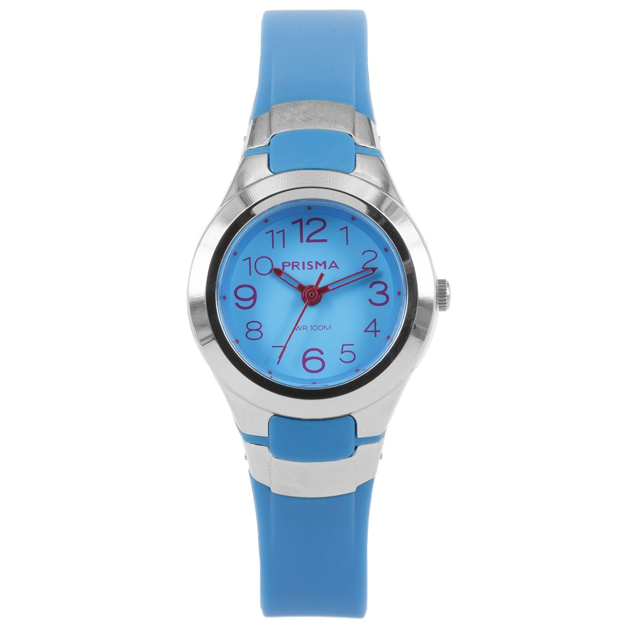 Prisma horloge CW.337 jongens/meisjes Sport kunststof 10 ATM 

Algemeen
Geslacht: jongens/meisjes
Model: CW.337

Voordelen
- band plastic/silicone roze
- wijzerplaat roze met gele cijfers (arabisch)
- boven gem. waterdicht: zwemmen/duiken
- wijzers lichten op in donker
- duidelijke tijdsweergave
- quartz
- maat kast 27mm (breedte) 11mm (dikte)