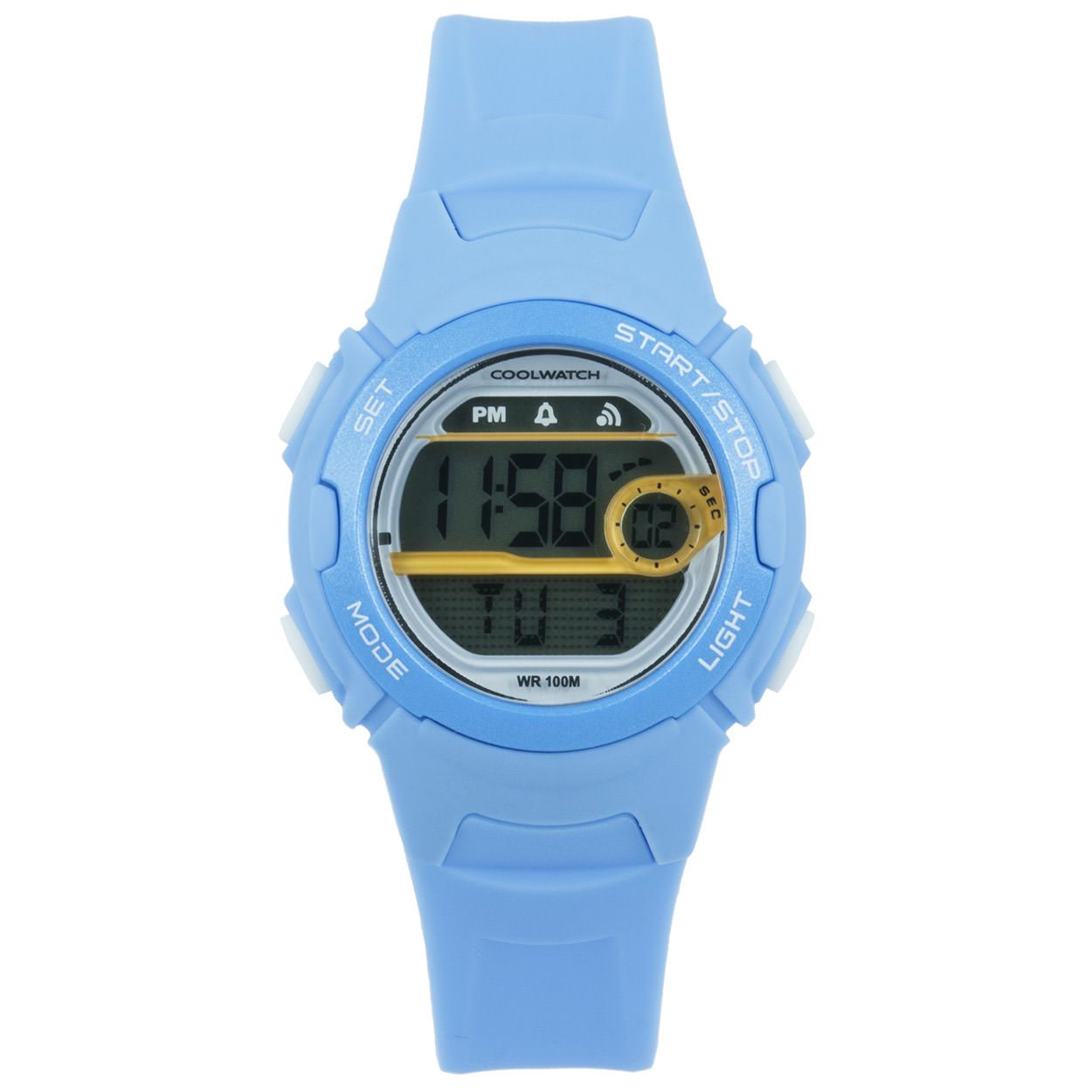 Coolwatch horloge CW.345 jongens Skills digitaal kunststof 10 ATM 

Algemeen
Geslacht: jongens
Model: CW345

Voordelen
- band plastic/silicone blauw
- draagcomfort door licht gewicht
- boven gem. waterdicht: zwemmen/duiken
- digitale tijdsweergave
- duidelijke tijdsweergave
- maat kast 34mm (breedte) 13mm (dikte)

