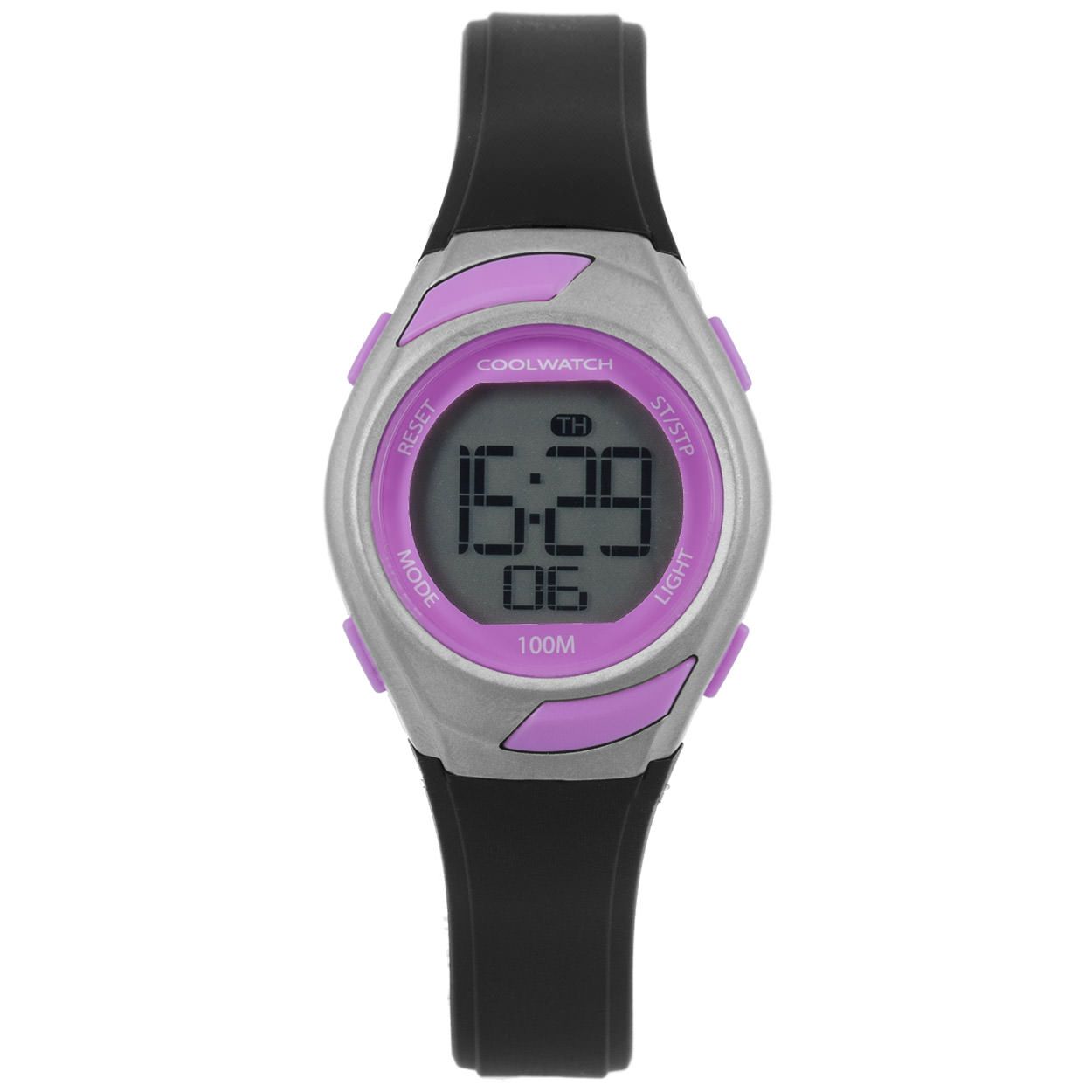 Coolwatch horloge CW.346 meisjes Sporty digitaal kunststof 10 ATM

Algemeen
Geslacht: meisjes
Model: CW.346

Voordelen
– band plastic/silicone zwart
– draagcomfort door licht gewicht
– boven gem. waterdicht: zwemmen/duiken
– digitale tijdsweergave
– duidelijke tijdsweergave
– quartz
– maat kast 29mm (breedte) 12mm (dikte)