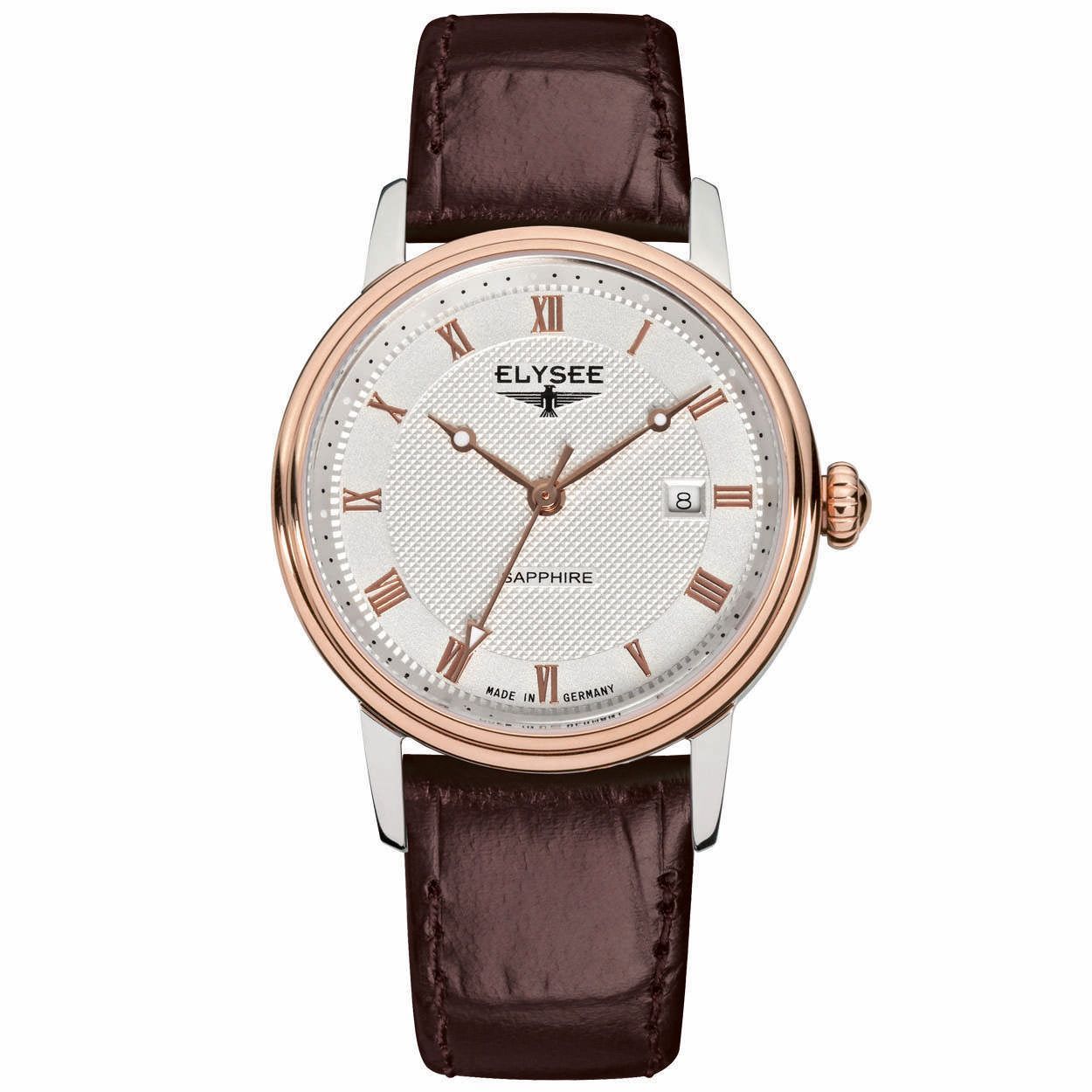 Elysee dames horloge Monumentum Lady. Krasbestendig glas, Zwitsers uurwerk met datum.