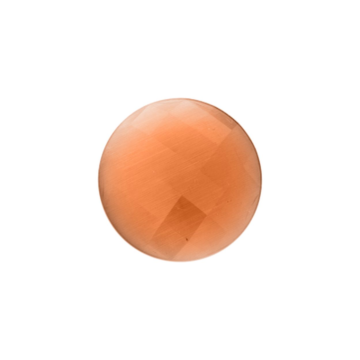 My imenso Cat's Eye orange faceted 24mm