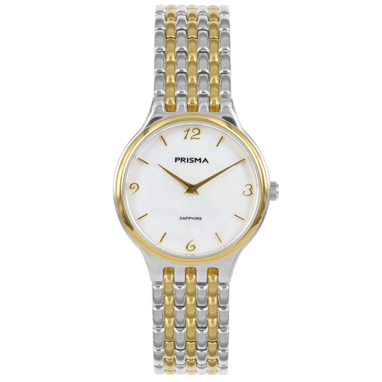 Algemeen
Model: P.1276

Voordelen
- band titanium zilver/goud (bicolor)
- wijzerplaat parelmoer met gouden cijfers (arabisch)
- geschikt voor mensen met een allergie
- draagcomfort door licht gewicht
- glas is zeer krasvast
- duidelijke tijdsweergave
- spat waterdicht: handenwassen, regen
- quartz
- maat kast 28,03mm (breedte) 6,54mm (dikte)