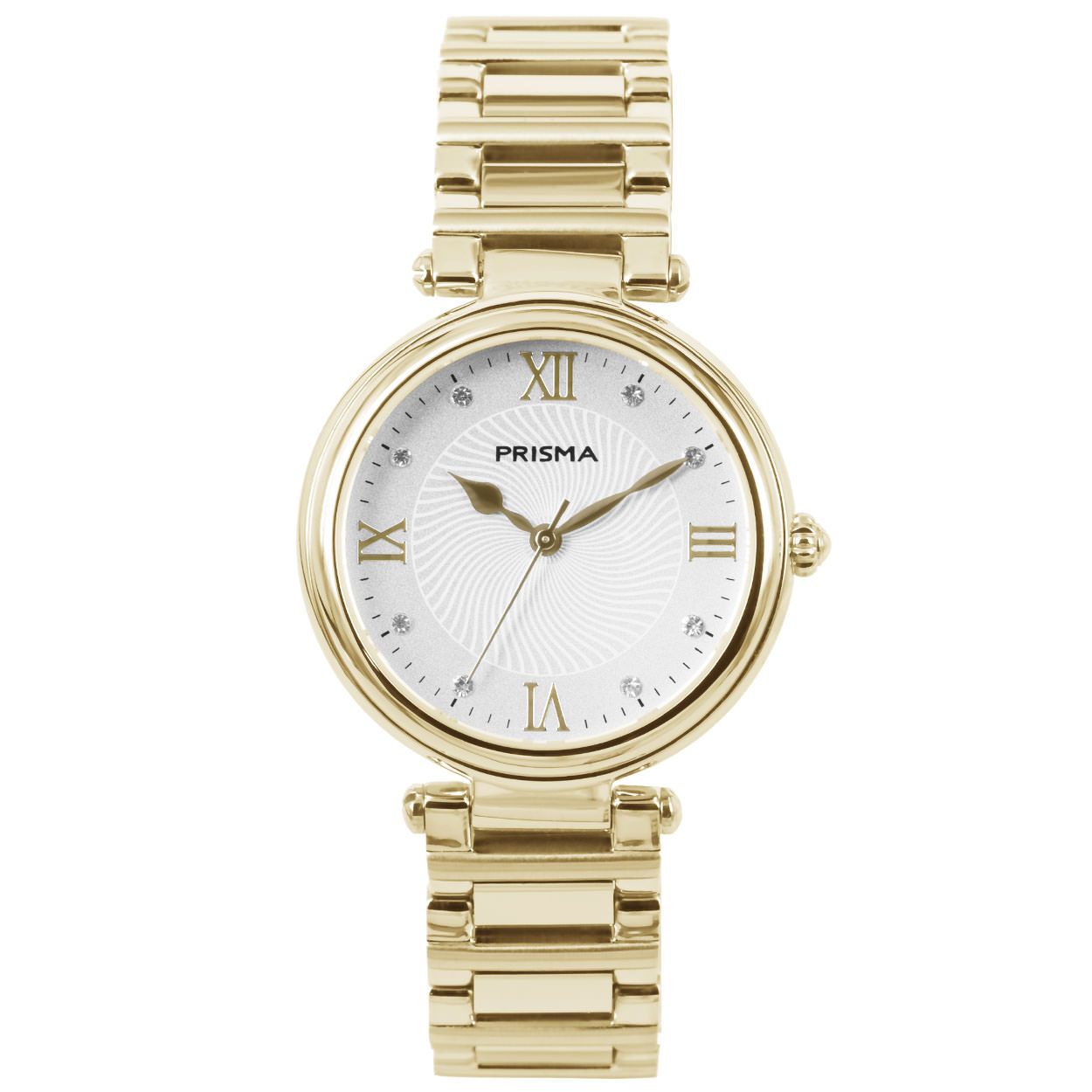 Prisma horloge P.1452 dames edelstaal (met zwitsers uurwerk)

Algemeen
Geslacht: dames
Model: P.1452

Voordelen
– band edelstaal goudkleurig
– wijzerplaat zilver met goudkleurig romeinse cijfers
– zwitsers uurwerk
– handige onzichtbare klep sluiting
– extra harde duurzame laag
– luxueuze uitstraling door romeinse cijfers
– glas is krasvast
– quartz
– maat kast 34mm (breedte) 7,8mm (dikte)