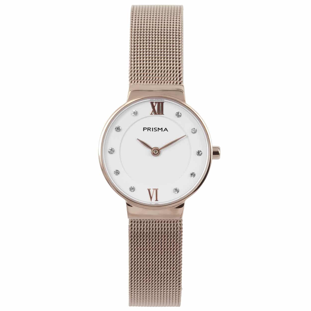 Prisma horloge P.1458 dames edelstaal

Algemeen
Geslacht: dames
Model: P.1458

Voordelen
– milanese band met verfijnde schakels
– band edelstaal roségoudkleurig
– wijzerplaat wit met sier diamanten
– naadloze aansluiting door vrij verstelbare sluiting
– extra harde duurzame laag
– glas is krasvast
– spat waterdicht: handenwassen, regen
– quartz
– maat kast 25mm (breedte) 6mm (dikte)