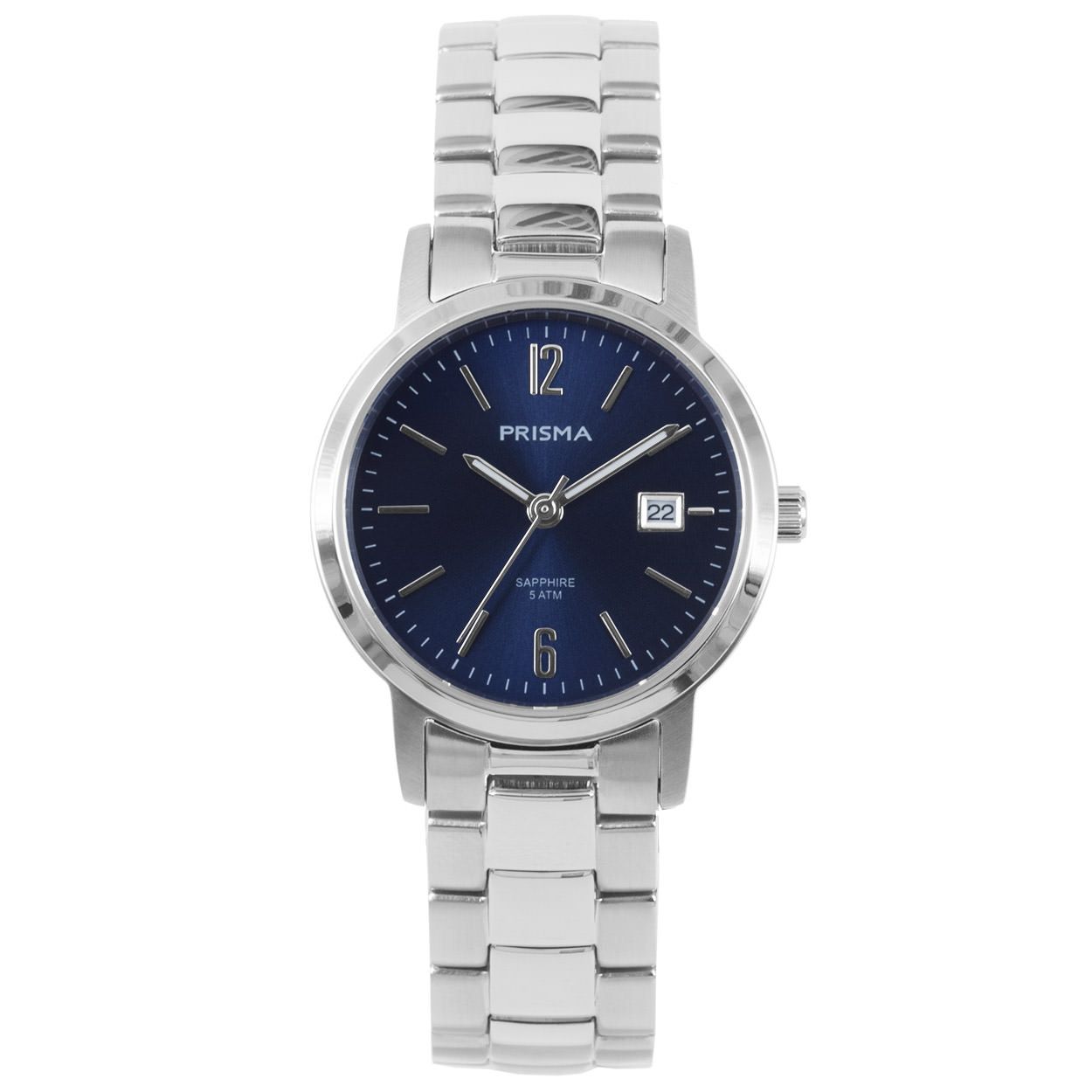 De Slimline Steel versterkt de stijl van de moderne vrouw. Een sieraad dat vol is met schitterende details, zoals de strakke index. Bovendien is dit model voorzien van een datum-aanduiding. Gemaakt van edelstaal en saffierglas, staat het horloge voor de kwaliteit die men van Prisma gewend is. Creëer het luxe gevoel met dit prachtige horloge.