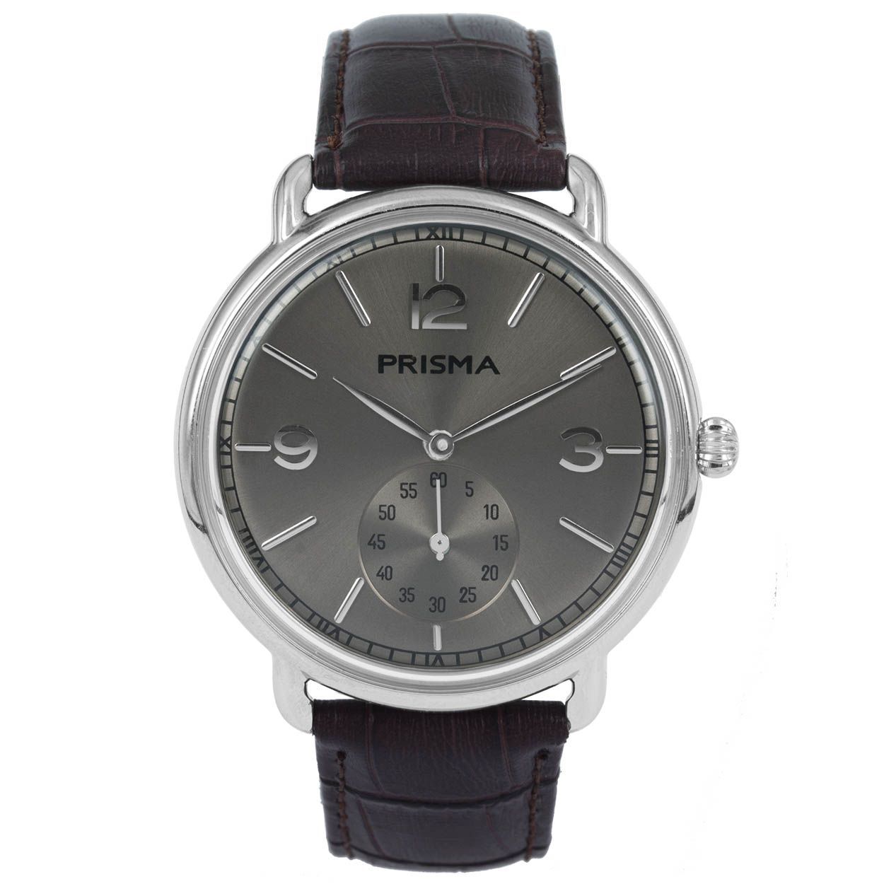 Algemeen
Geslacht: heren
Model: P.1916

Voordelen
- band echt leer bruin (bruin kleurig stiksel)
- wijzerplaat grijs met zilvere streepjes
- ook voor brede pols (max. 221 mm)
- rundleer
- glas is krasvast
- spat waterdicht: handenwassen, regen
- doorgestikte band
- quartz
- maat kast 42mm (breedte) 9,9mm (dikte)