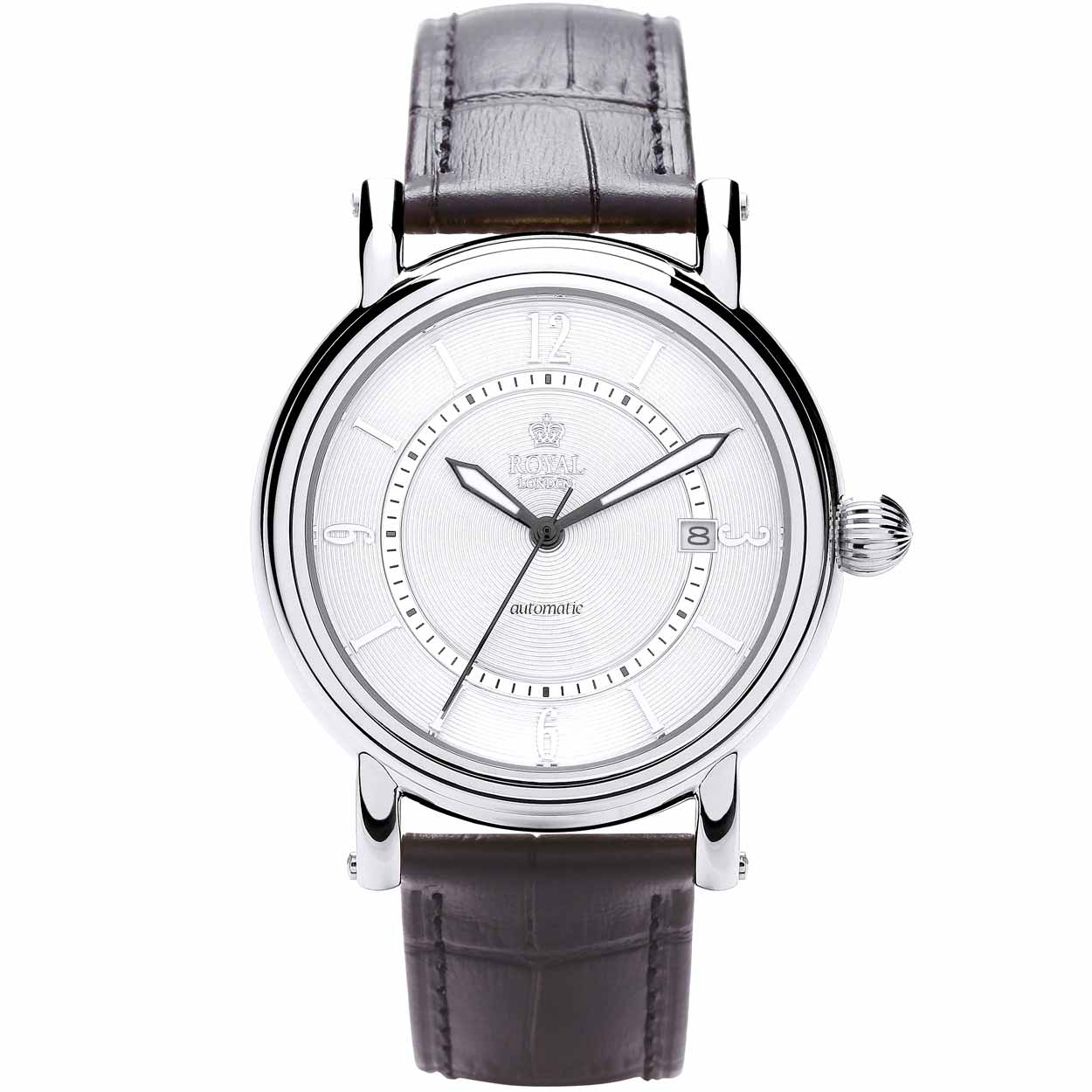 Elegant automatisch herenhorloge van Royal London met datum.