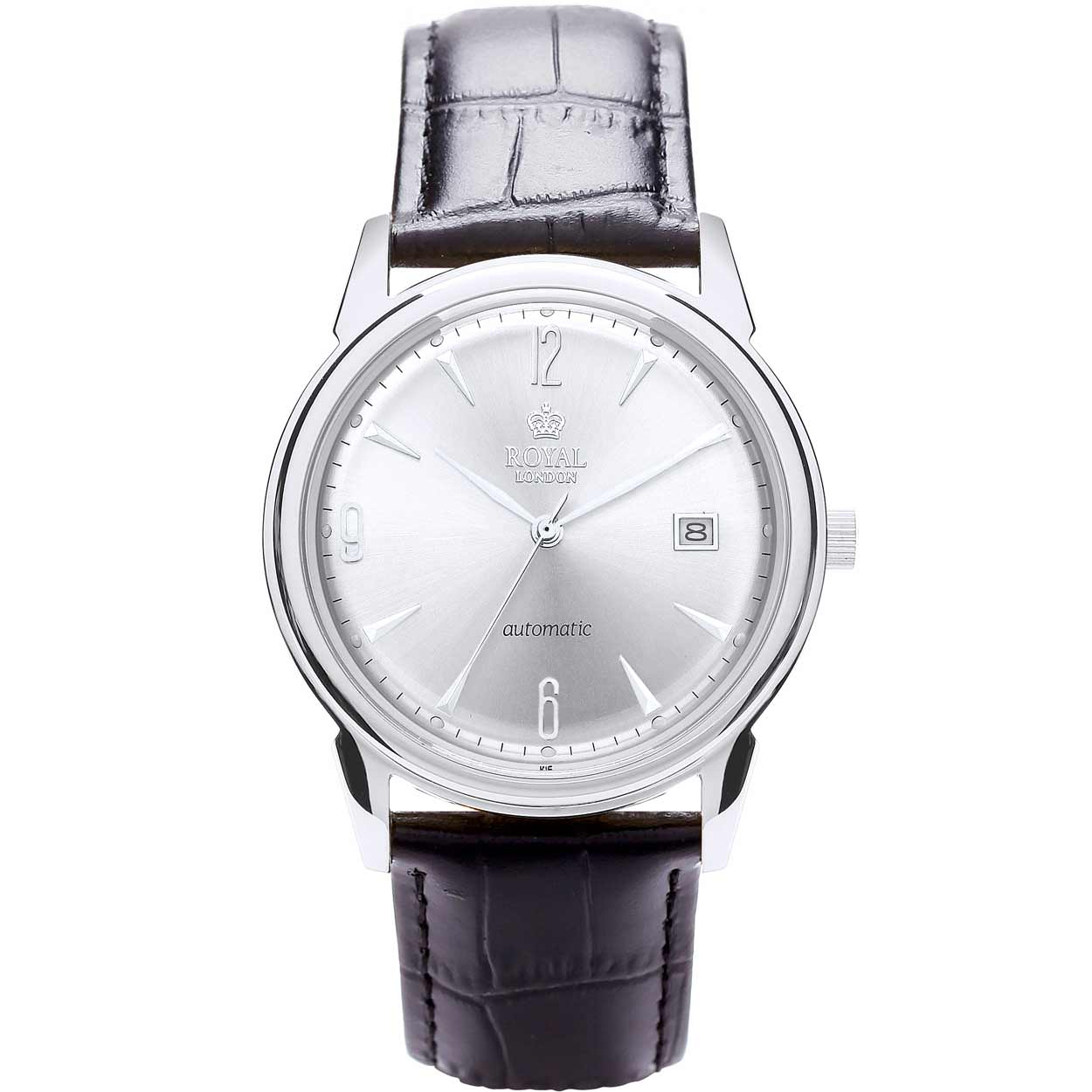 Elegant herenhorloge van Royal London. Automatisch uurwerk met datum.