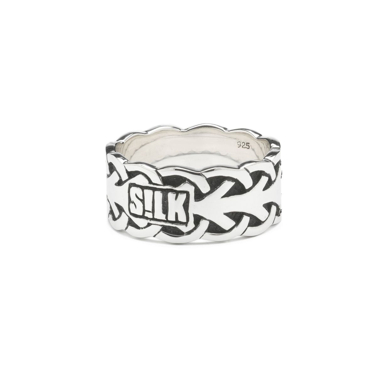 Silk zilveren ring, maat 19