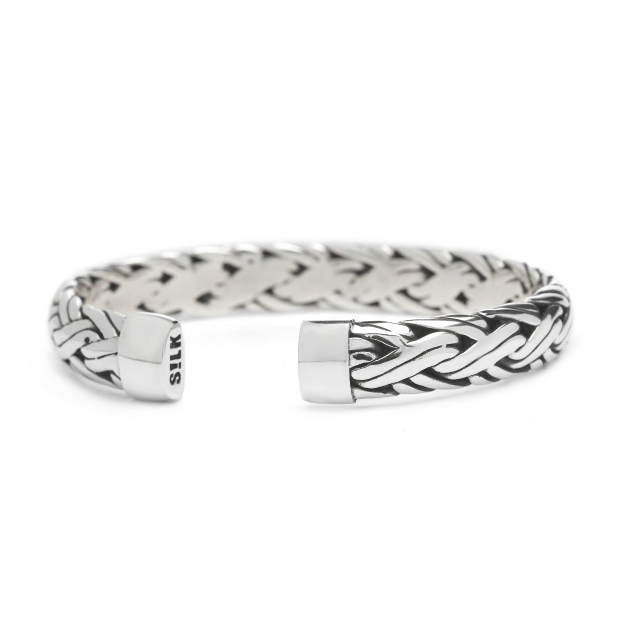 Silk armband banale zilver