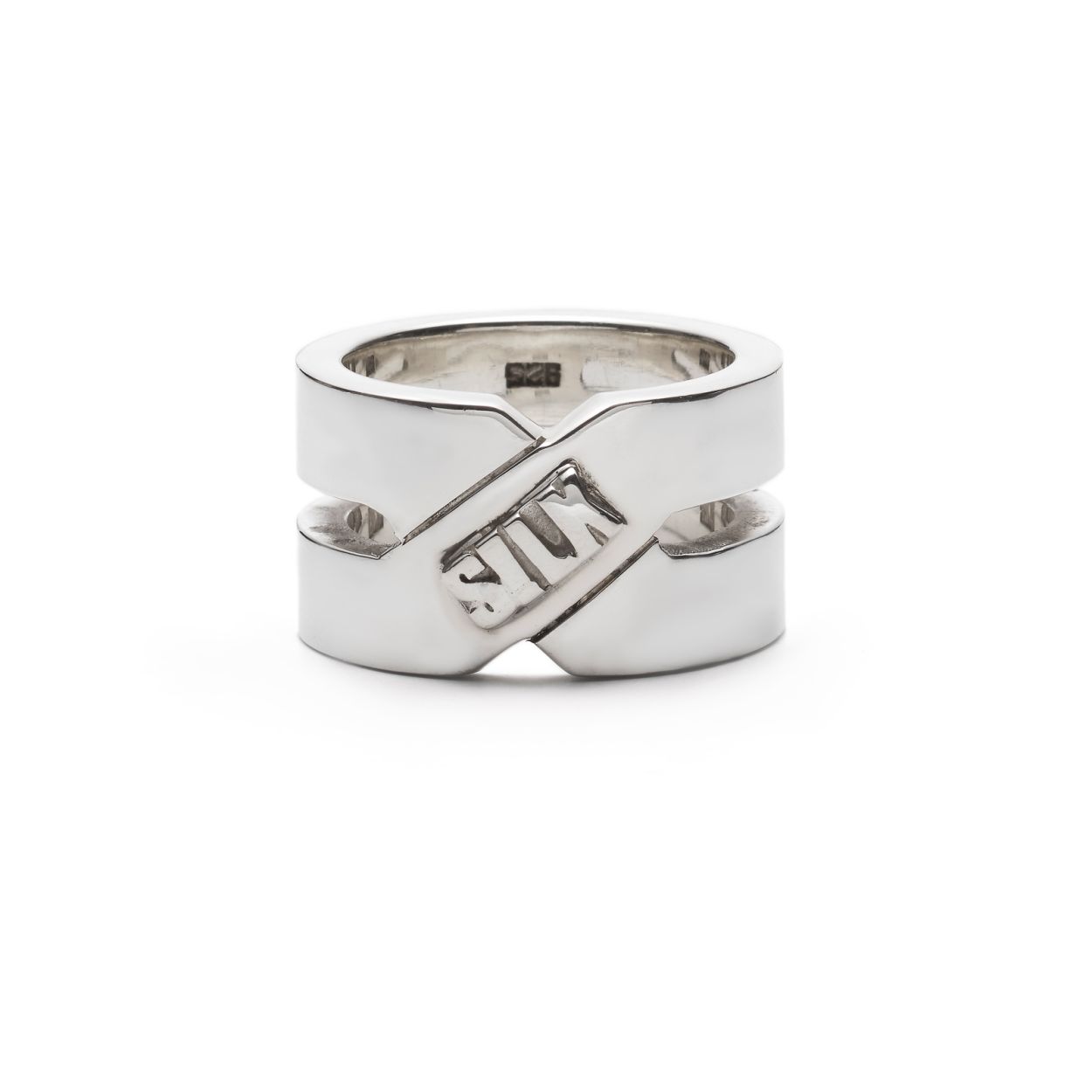zilveren ring van Silk, model 606